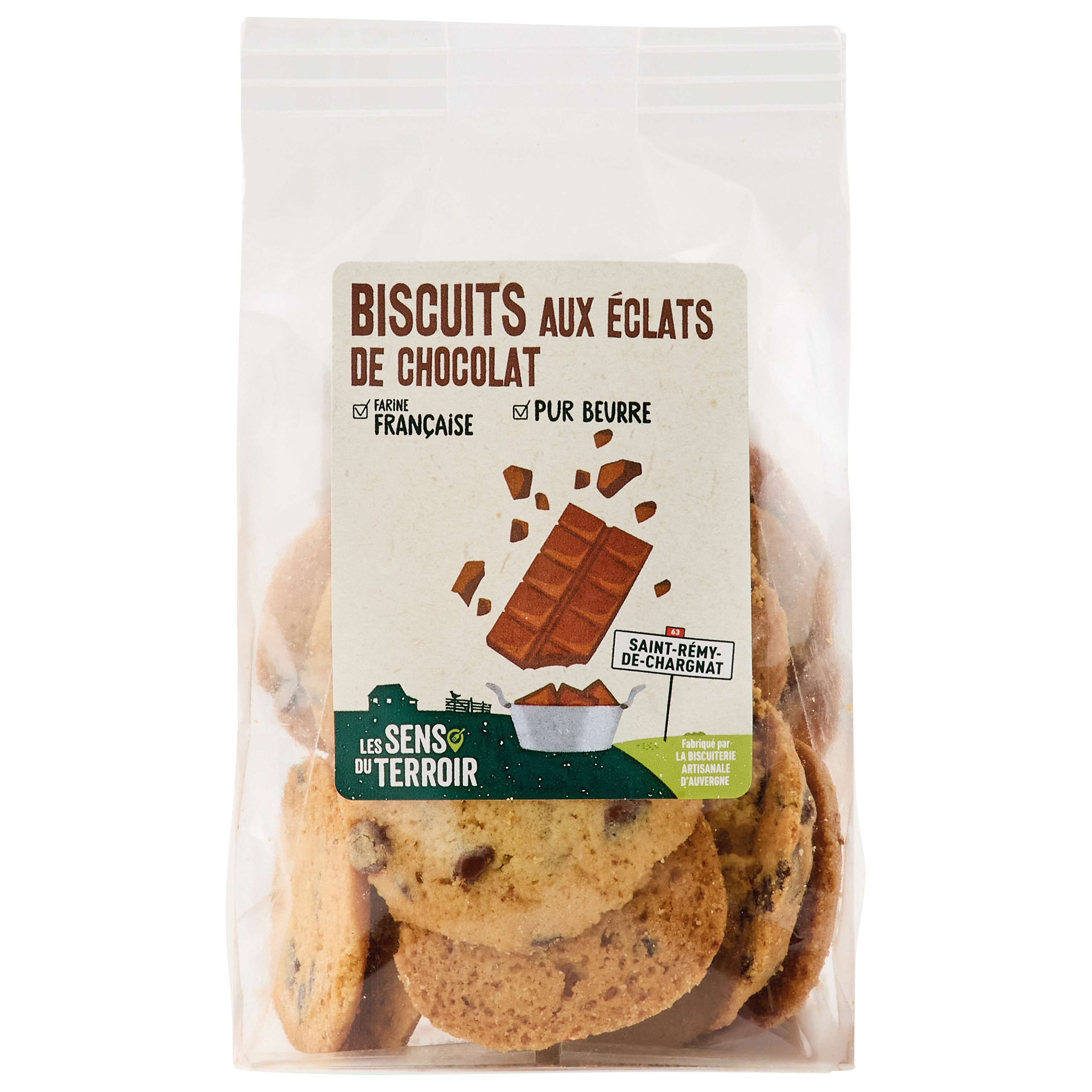 Les Sens du Terroir - Biscuits aux éclats de chocolat 150 g  - Les Sens du Terroir