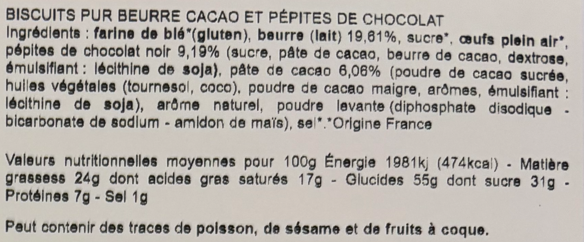 Les Sens du Terroir - Biscuits tout chocolat 150 g  - Les Sens du Terroir - Image 2
