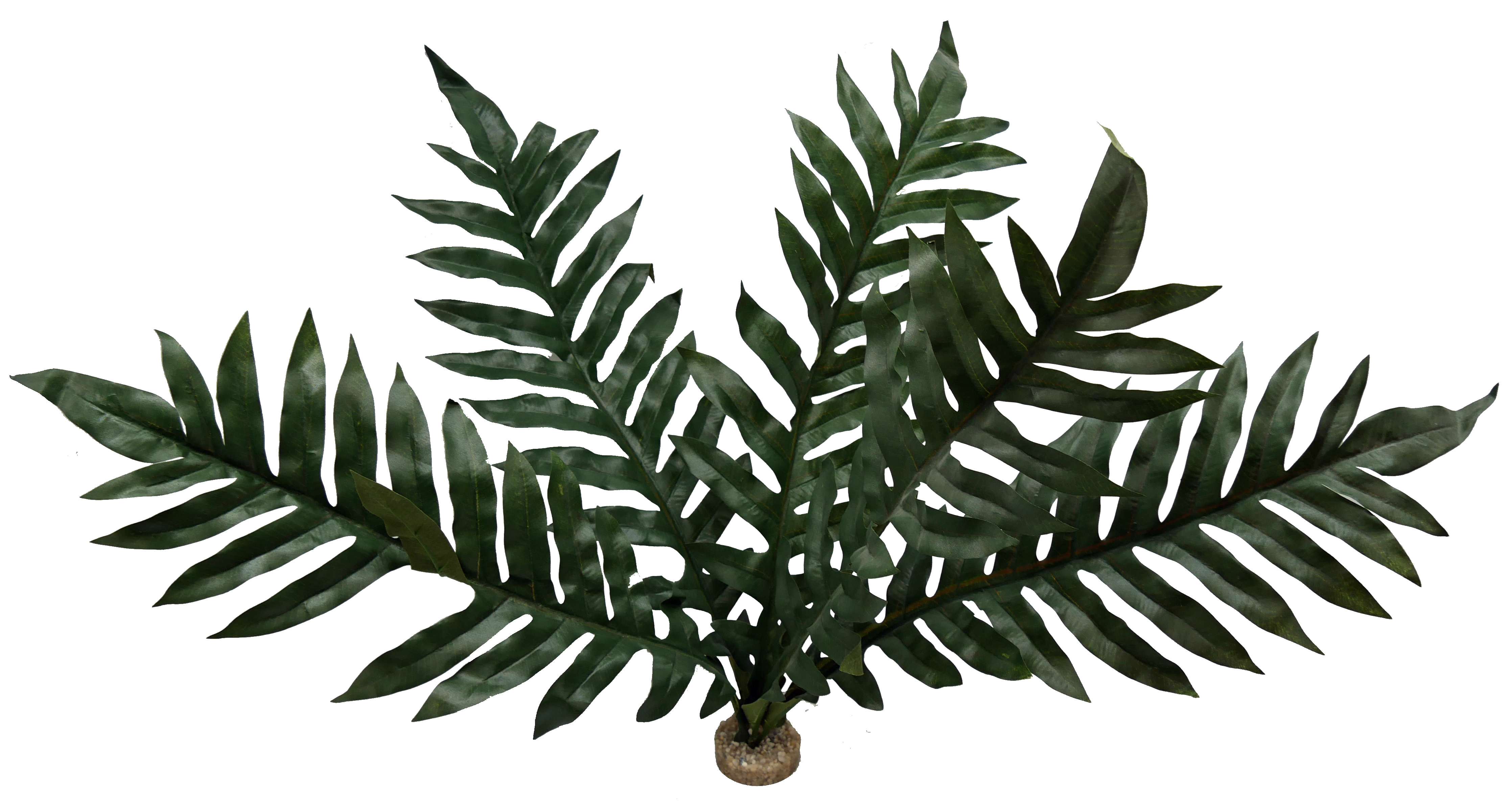 Labéo - Grande fougère artificielle pour terrarium de 44 cm