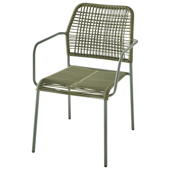Ecloz - Fauteuil de jardin acier corde vert Federico ECLOZ