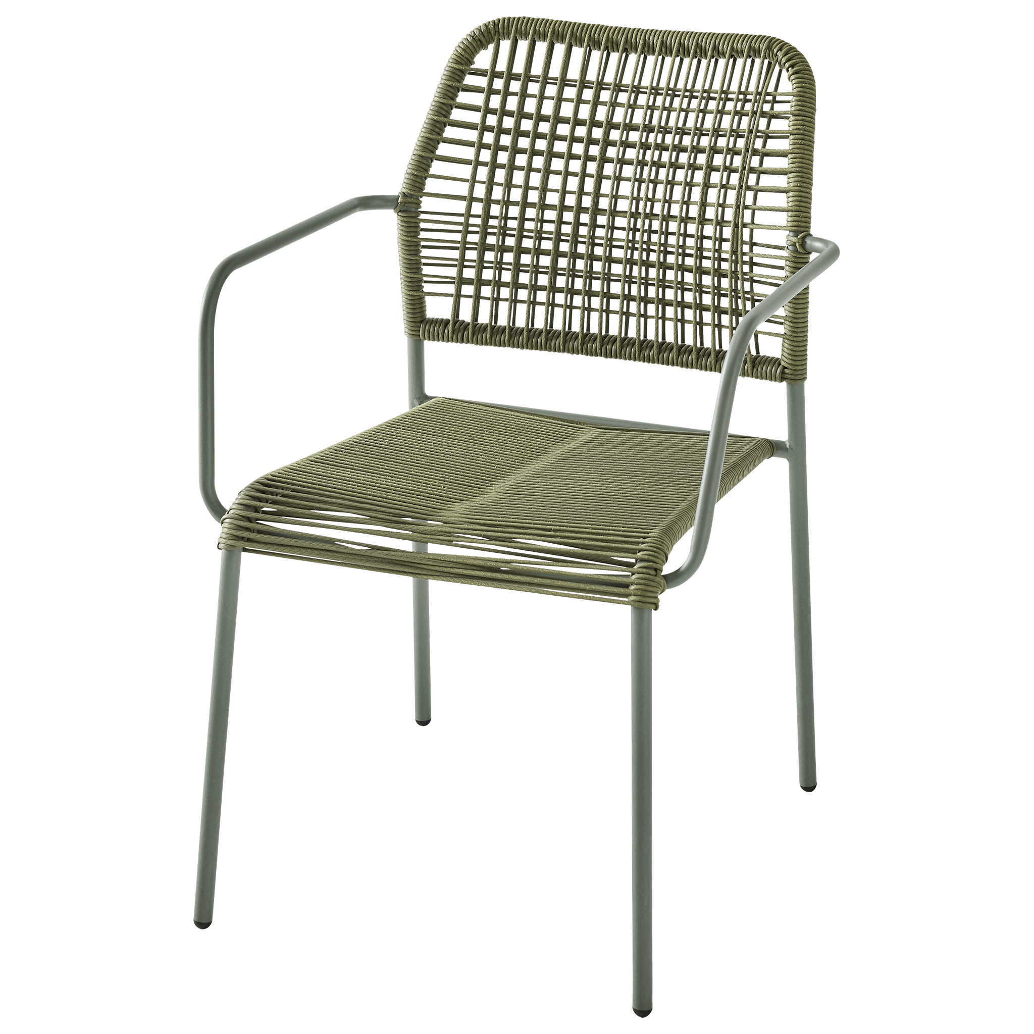 Ecloz - Fauteuil de jardin acier corde vert Federico ECLOZ