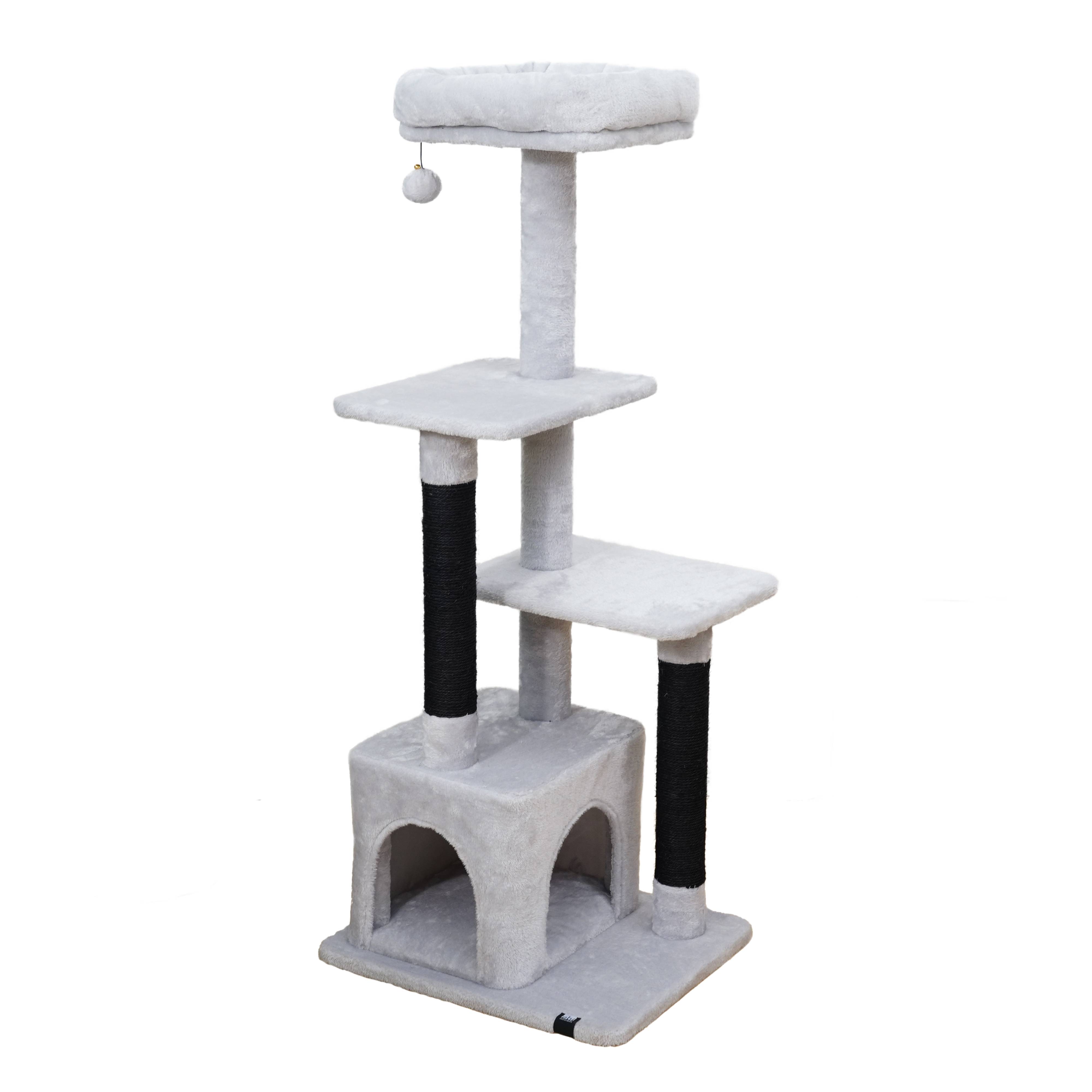 laroy - Arbre à chats Oklahoma 49x40x120cm Gris