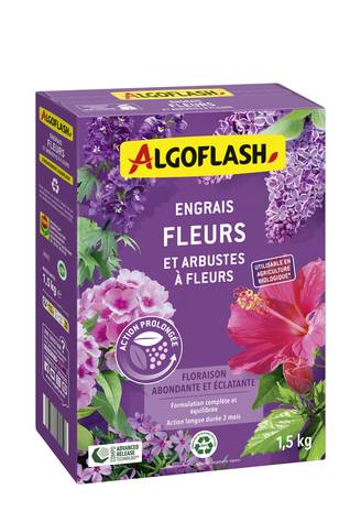 Algoflash - Engrais Fleurs et Arbustes à fleurs UAB 1,5 kg - Algoflash