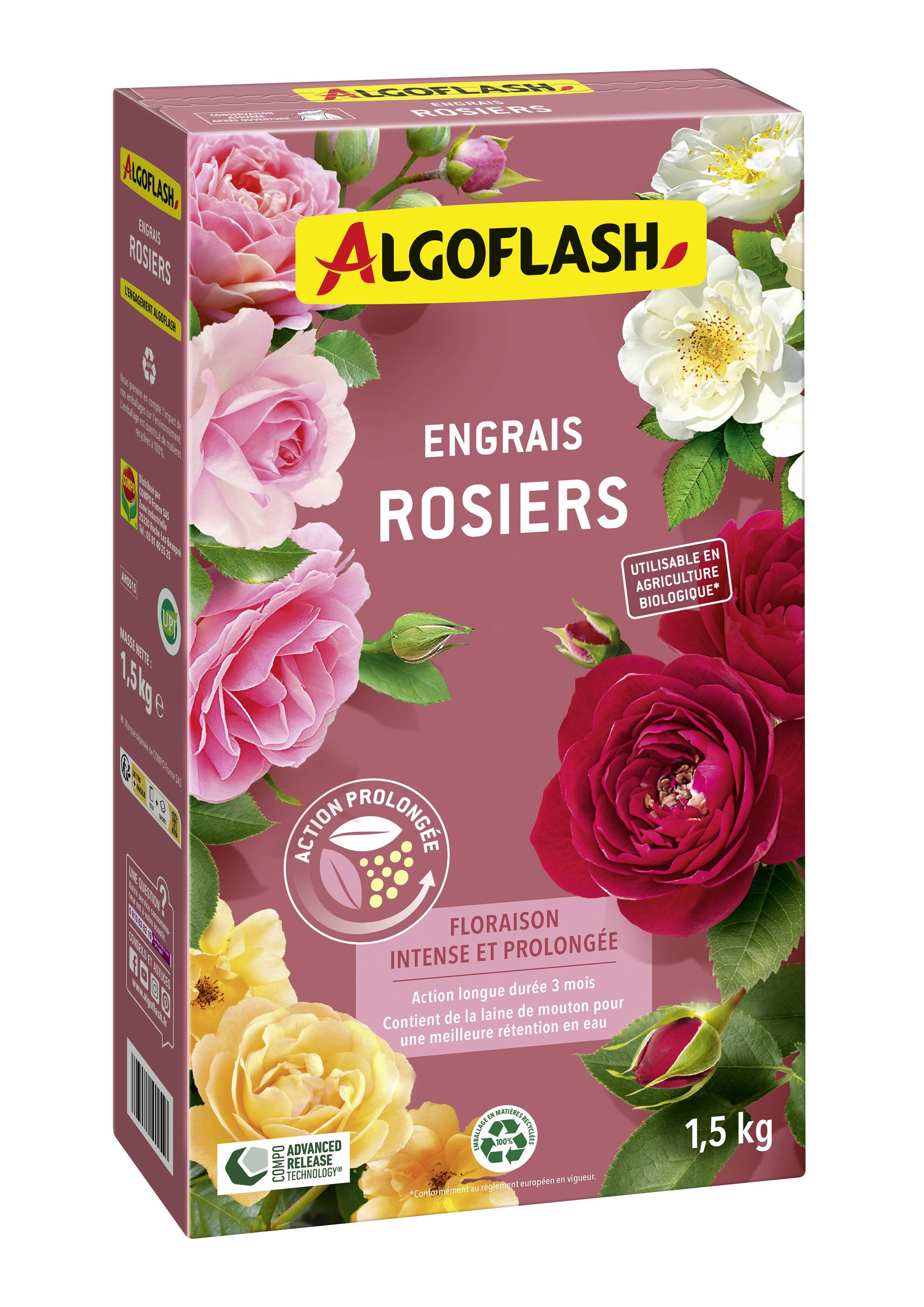 Algoflash - Engrais Rosiers UAB 1,5 kg - Algoflash