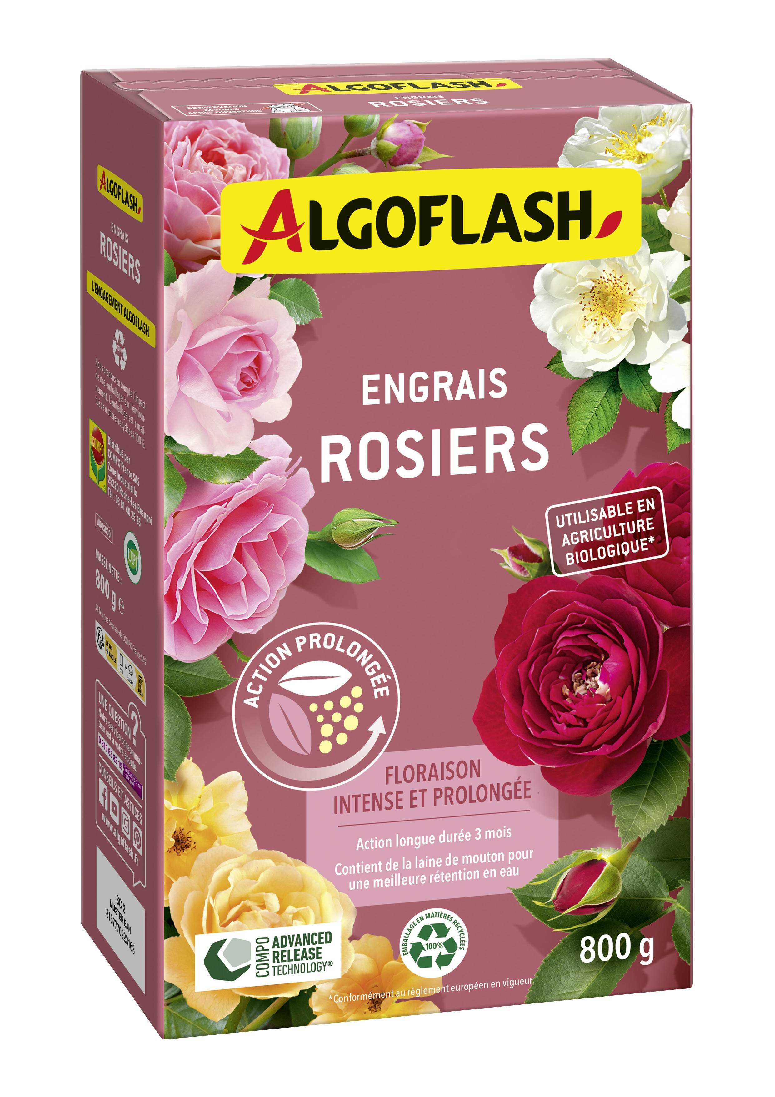 Algoflash - Engrais Rosiers UAB 800 g - Algoflash
