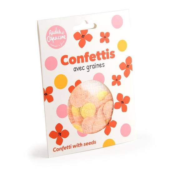 Radis et Capucine - Confettis à faire pousser avec graines de fleurs Radis et Capucine - Image 3