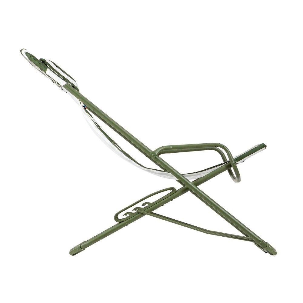 Transat pliable batyline rayure moss Transaswing Lafuma Mobilier - Image 3