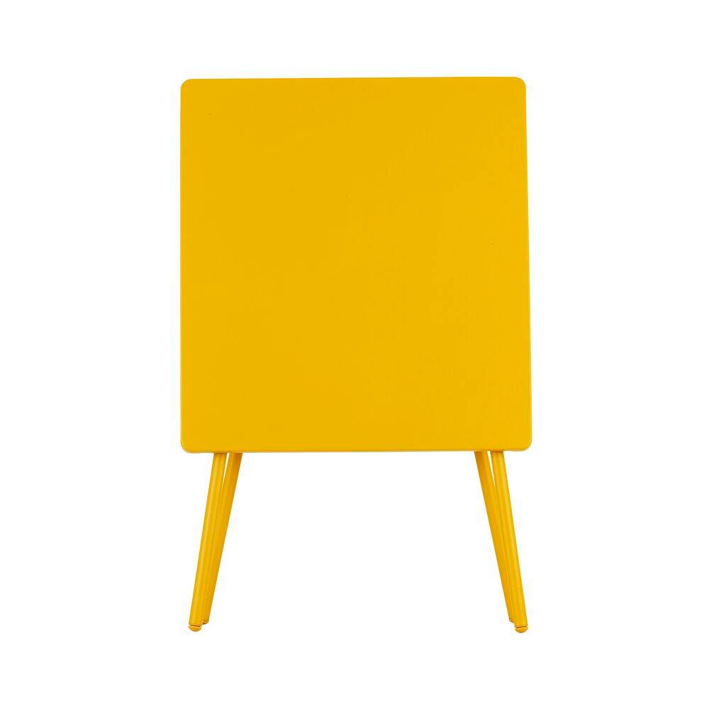Table de jardin carré acier 2 personnes miel Lafuma - Image 4