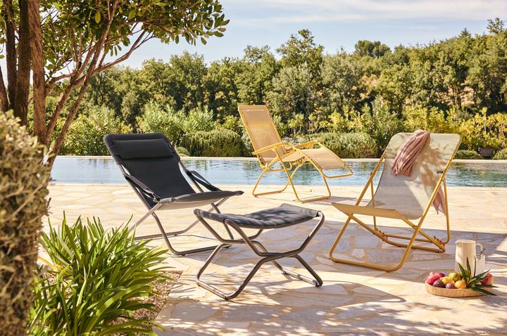 Lafuma-Mobilier - Repose Pieds acier batyline dark grey Next Be Comfort Lafuma Mobilier - Imagen 9