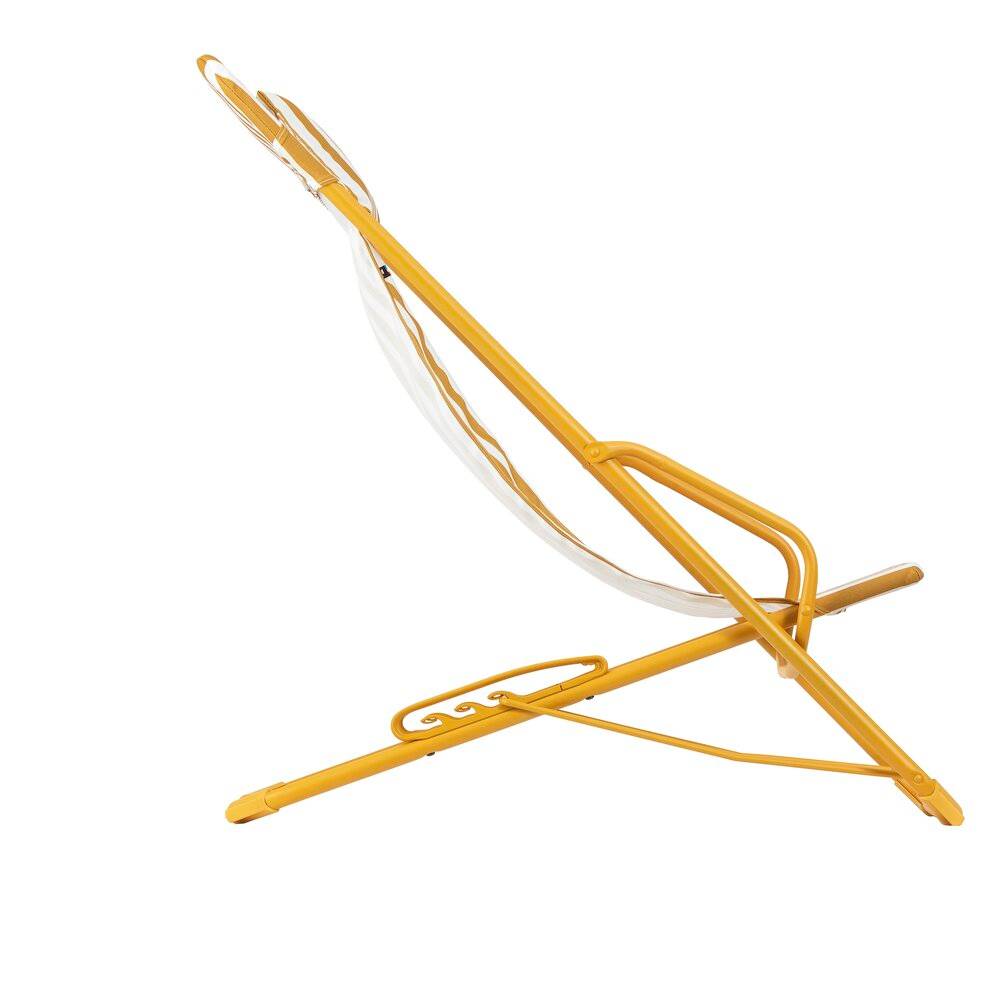 Transat pliant rayure miel Transaswing Lafuma - Image 4