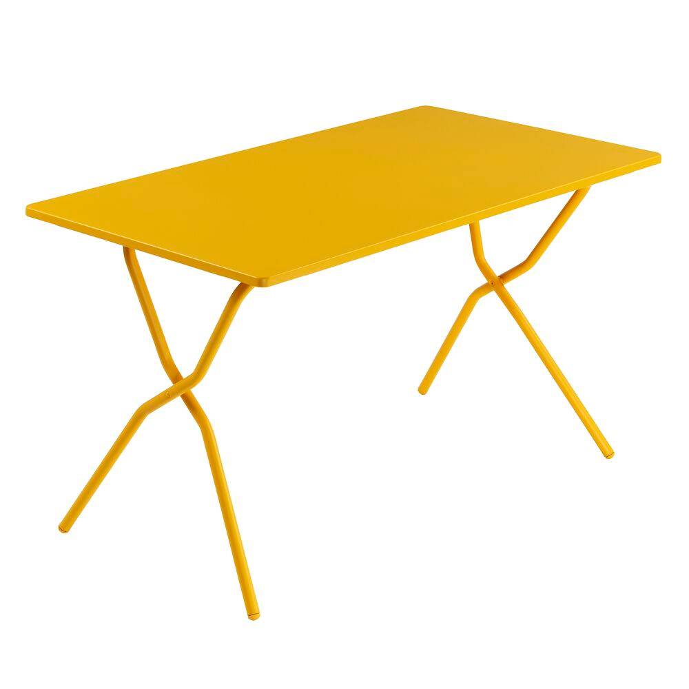 Table de jardin acier miel 4 personnes Balcony Lafuma - Image 1