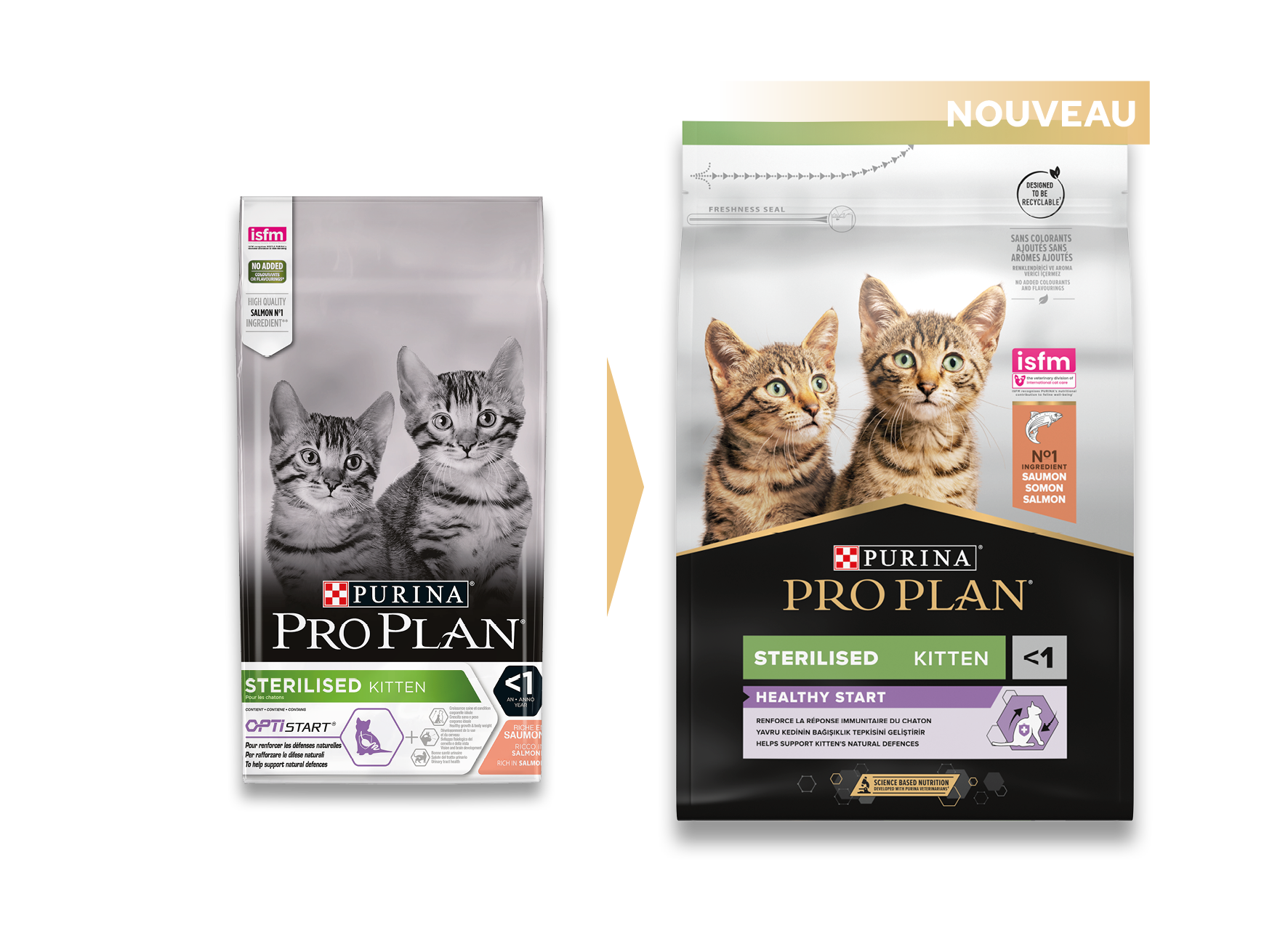 PRO PLAN Sterilised Kitten HEALTHY START Saumon 3kg - Imagen 12