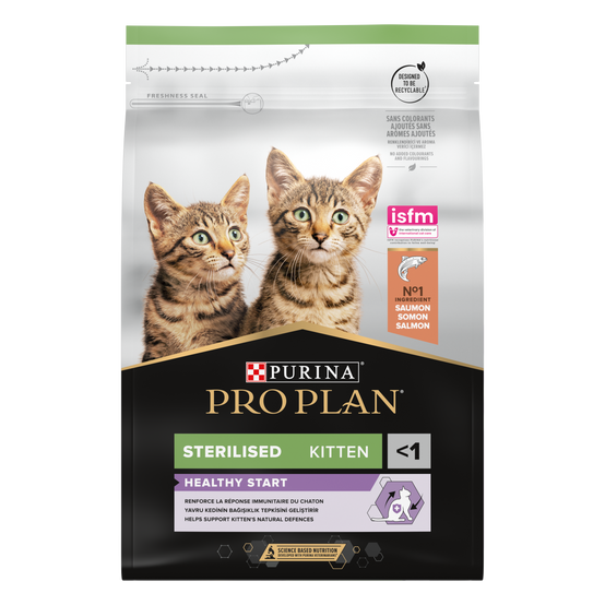 PRO PLAN Sterilised Kitten HEALTHY START Saumon 3kg - Image 6