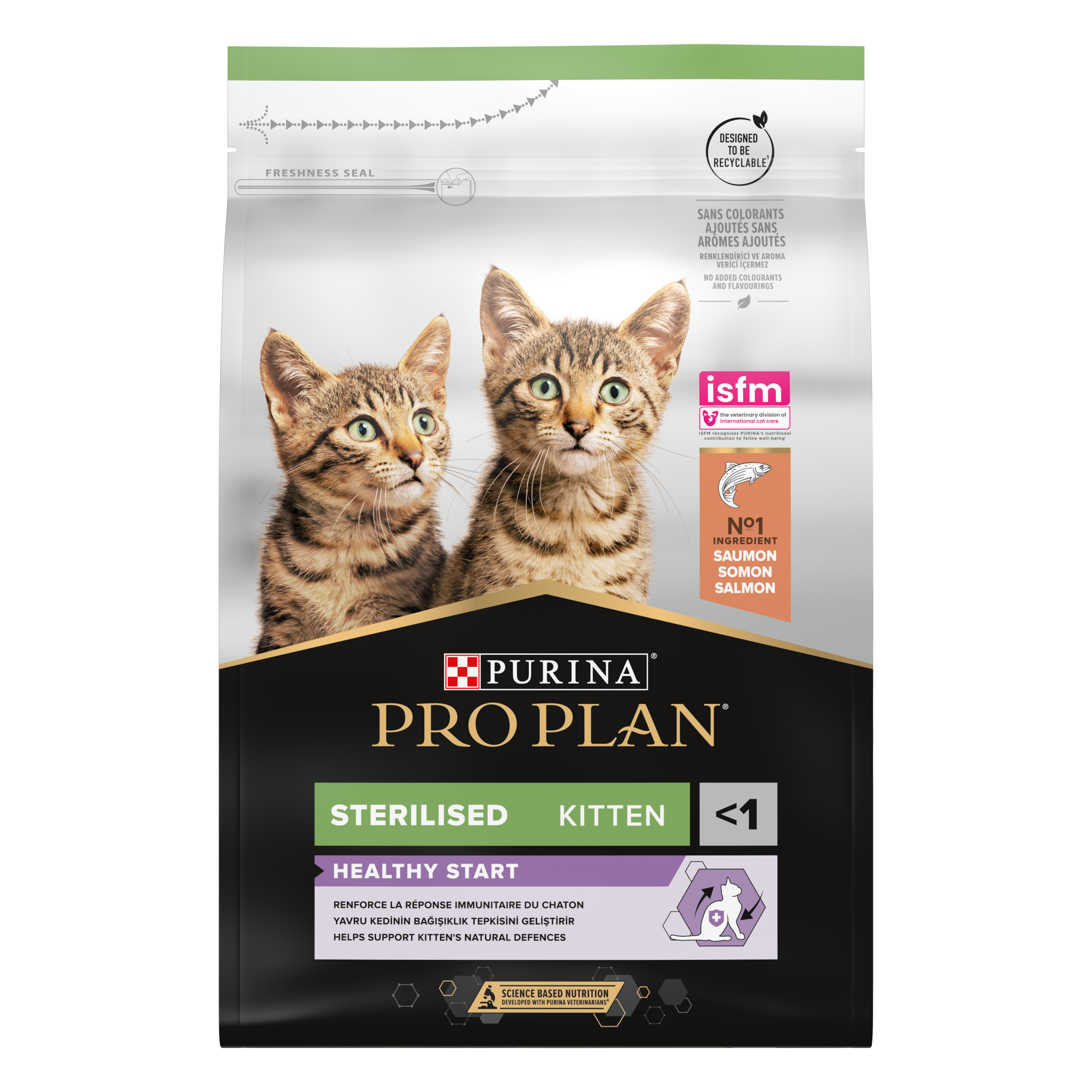 PRO PLAN Sterilised Kitten HEALTHY START Saumon 3kg - Imagen 6