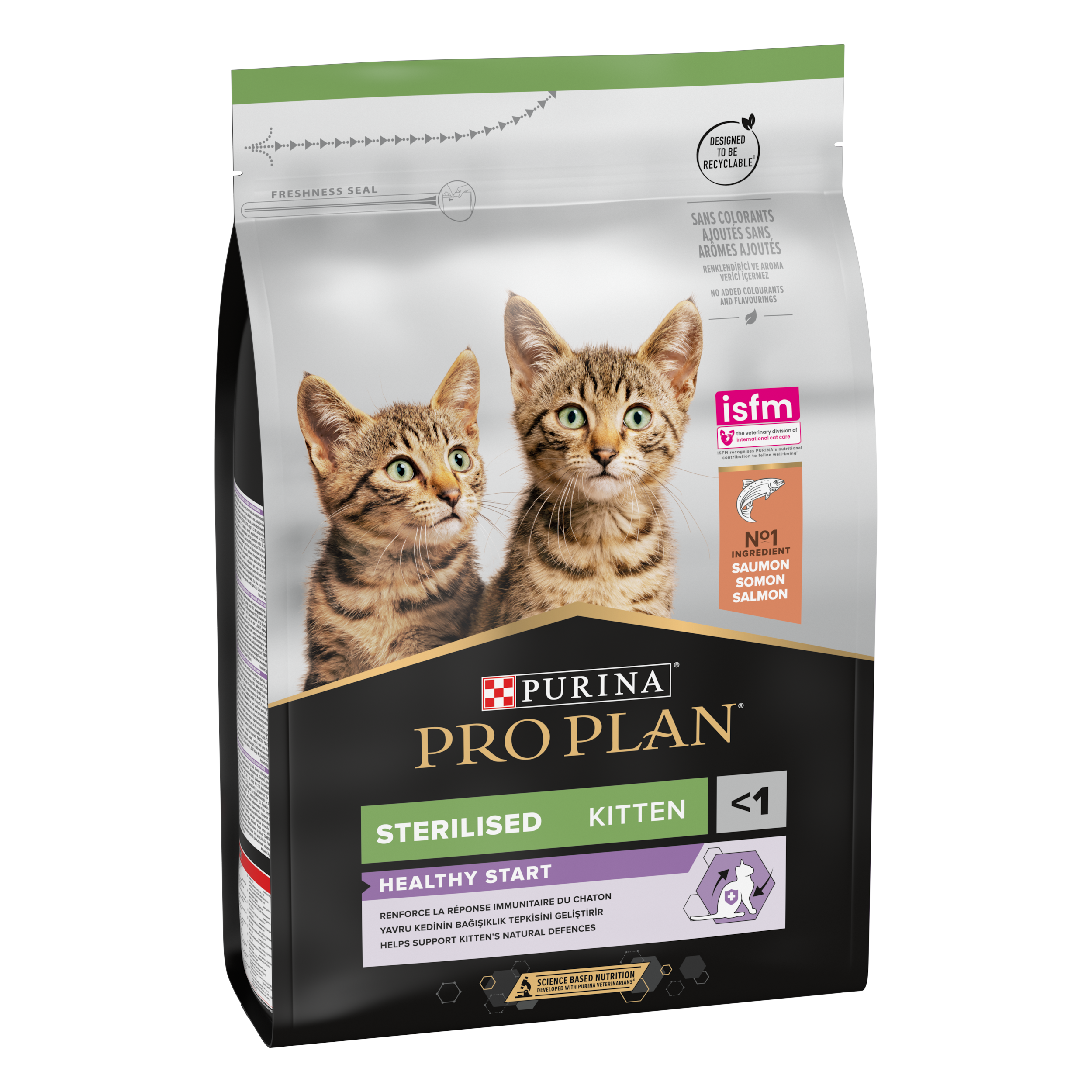 PRO PLAN Sterilised Kitten HEALTHY START Saumon 3kg - Imagen 1