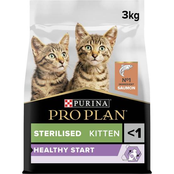 PRO PLAN Sterilised Kitten HEALTHY START Saumon 3kg - Image 9