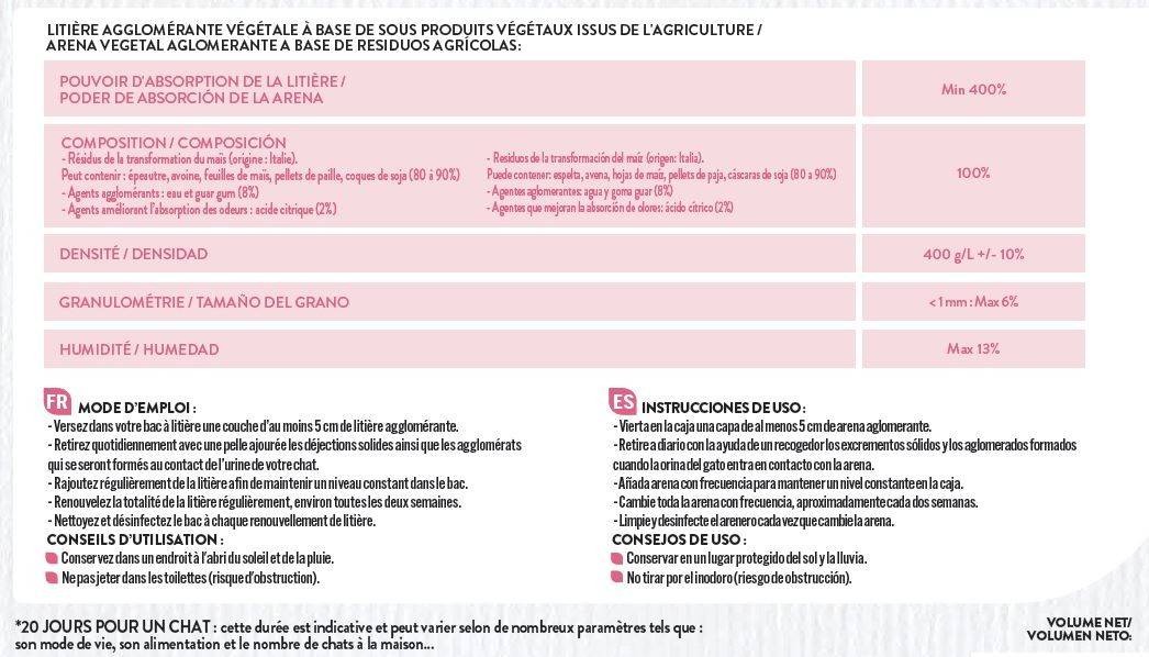 Pure Family - Litière agglomérante végétale en vrac - PURE FAMILY - Image 3