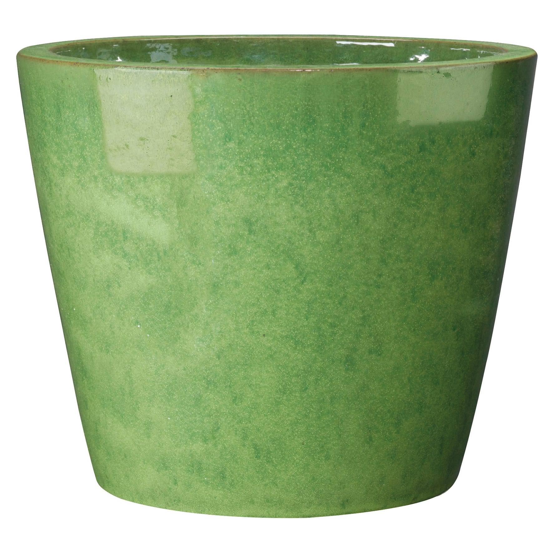 Deroma - Pot de fleur terre cuite émaillée D. 36cm bleu Fun Deroma - Imagen 5