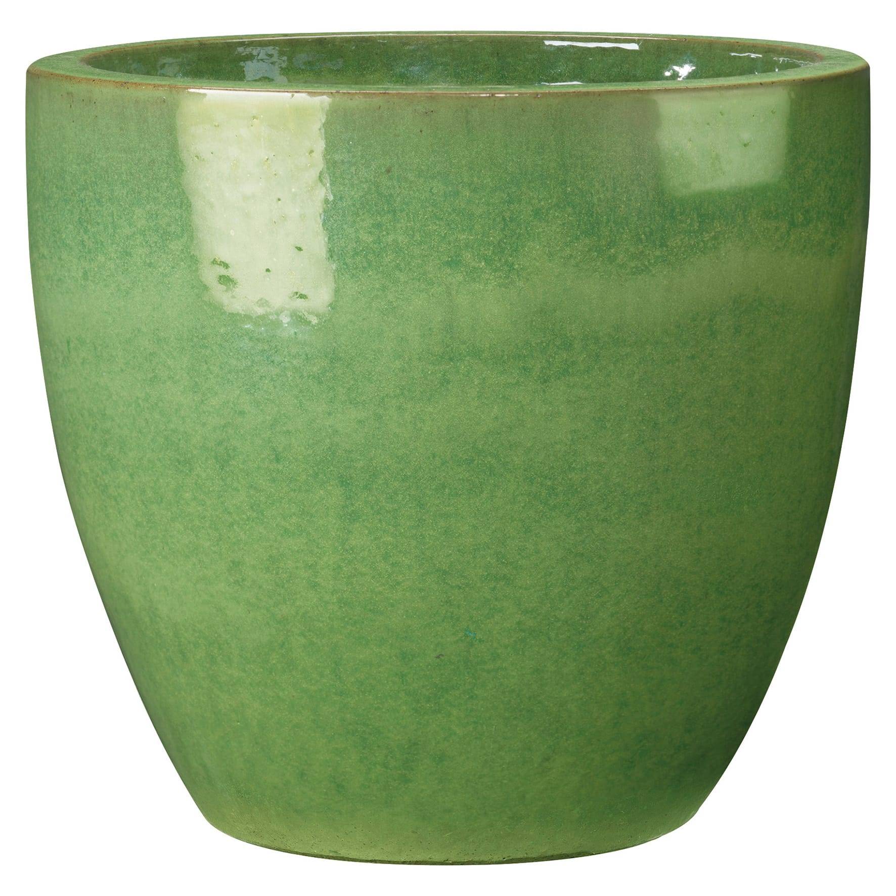 Deroma - Pot de fleur terre cuite émaillée D. 36cm bleu Fun Deroma - Imagen 6