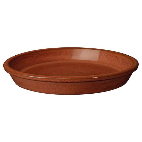 Deroma - Soucoupe terre cuite émaillée D. 21,5 cm vert Fun Deroma - Image 2