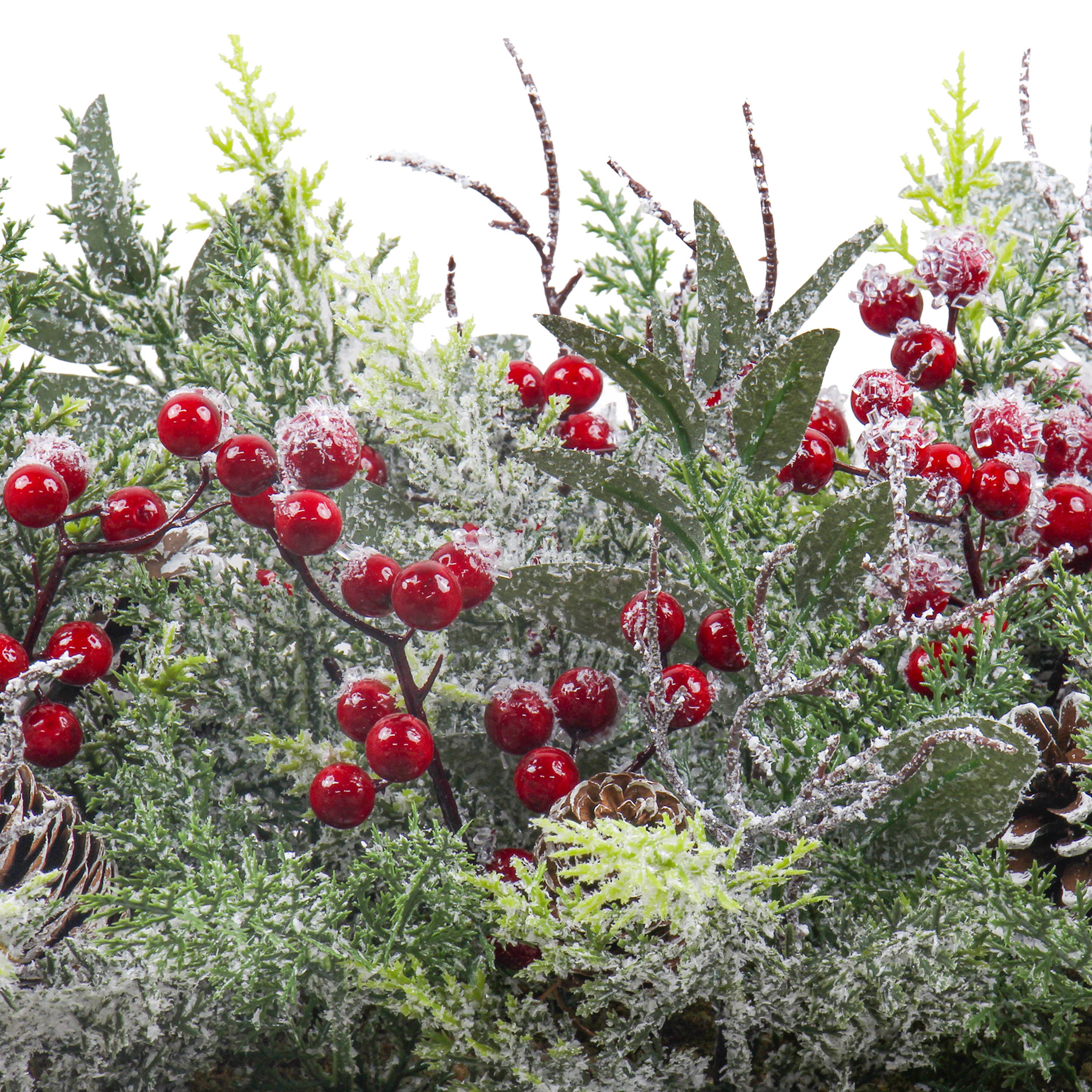 Ecloz - Jardinière de Noël givrée - L. 60 cm - ECLOZ - Image 5