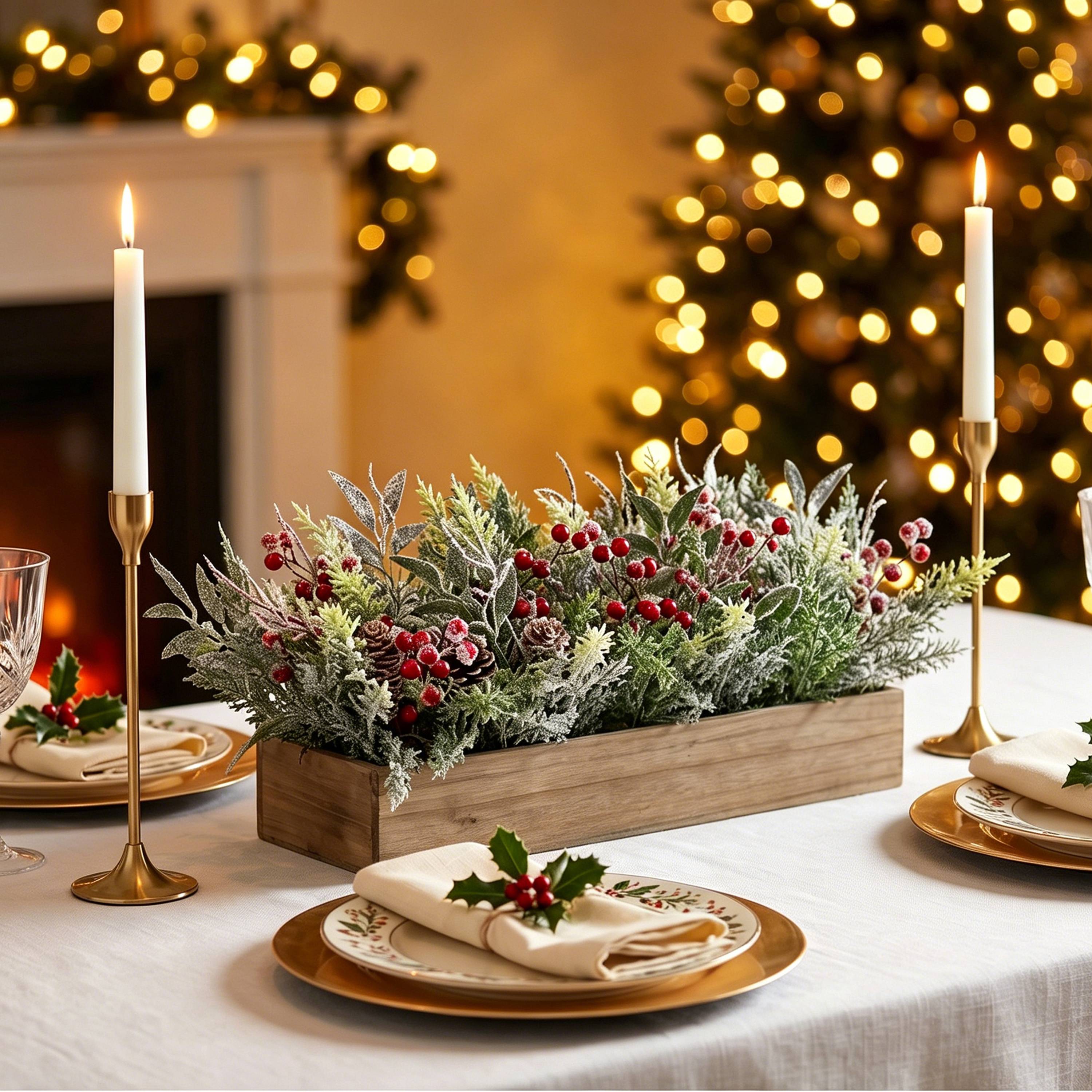 Ecloz - Jardinière de Noël givrée - L. 60 cm - ECLOZ - Image 3