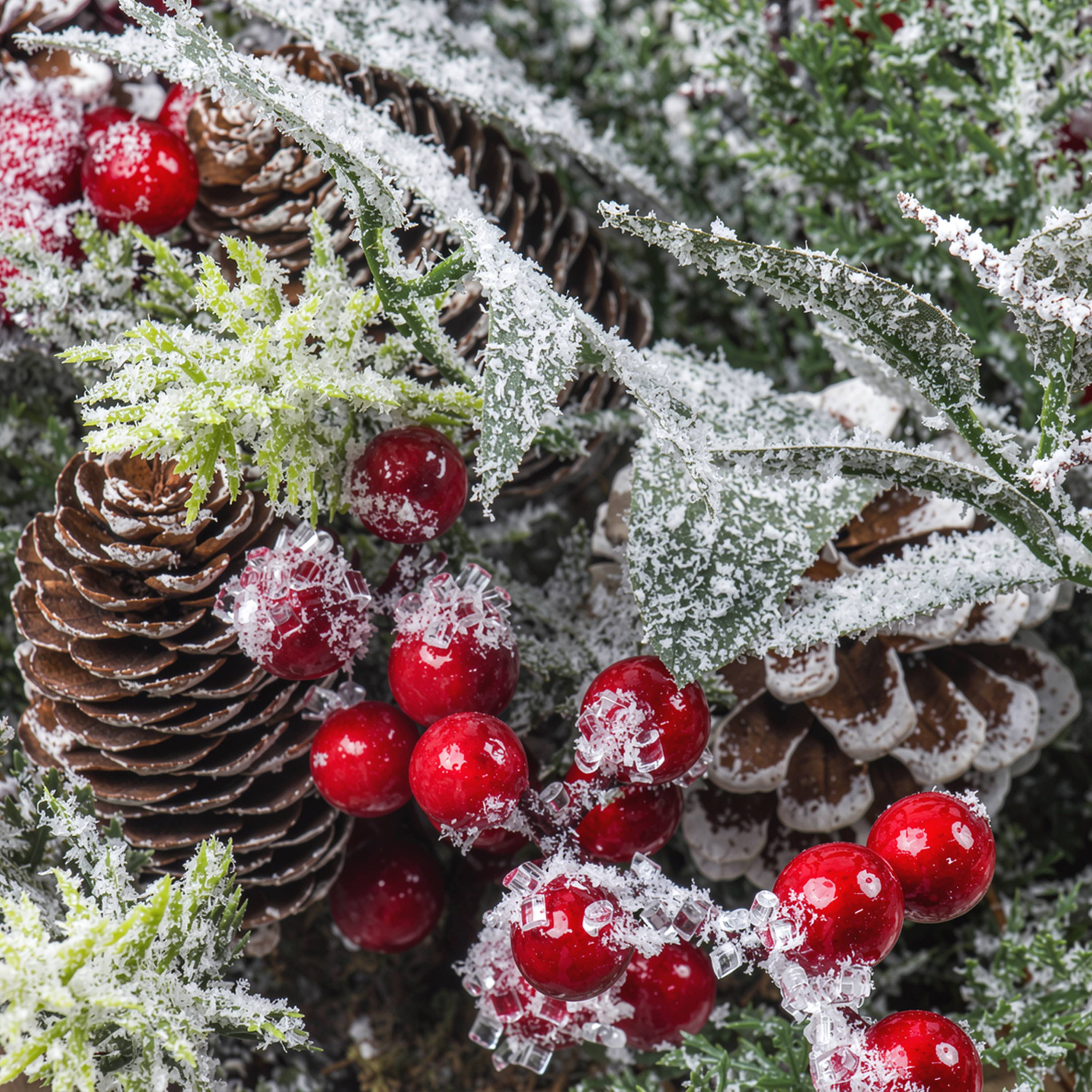 Ecloz - Jardinière de Noël givrée - L. 60 cm - ECLOZ - Image 2