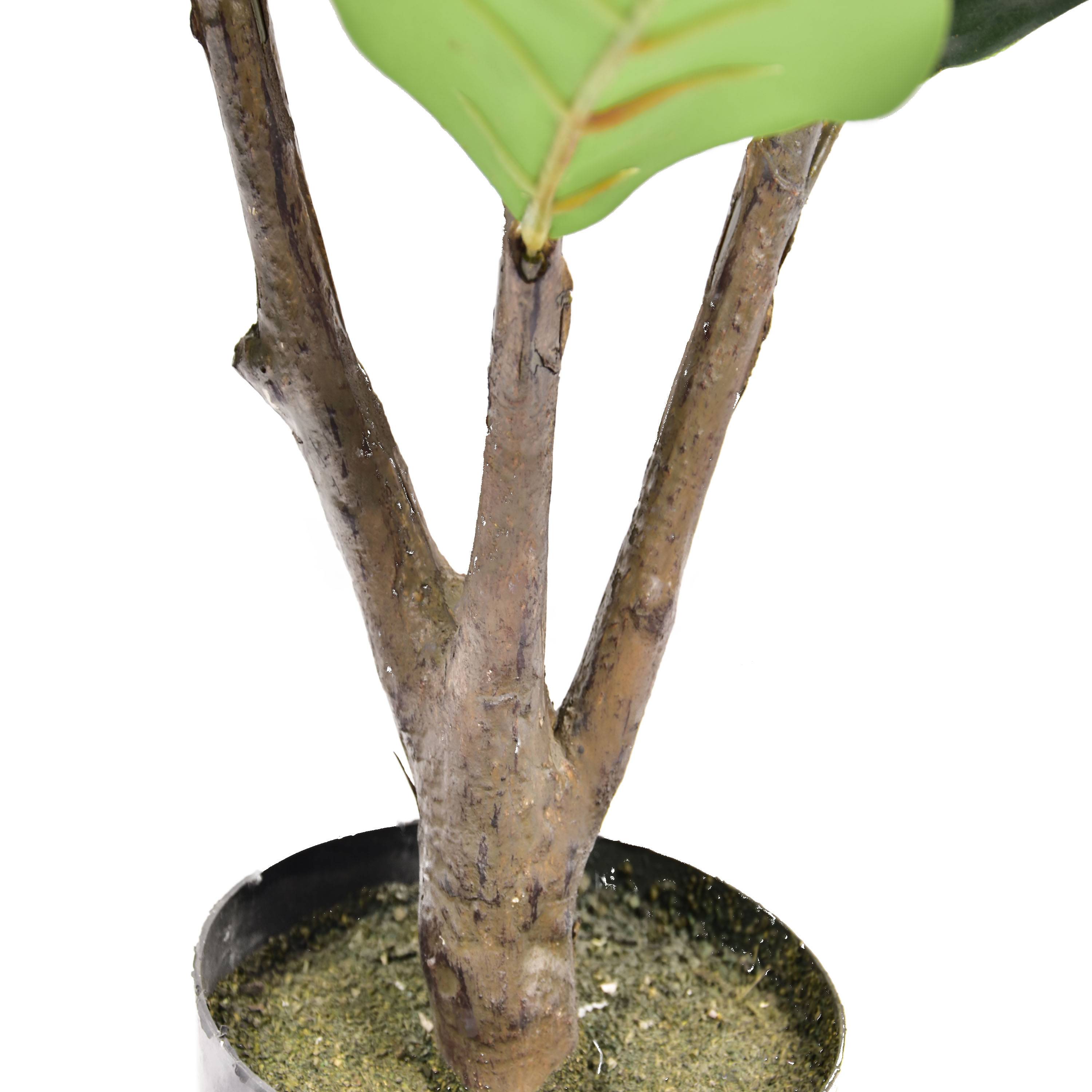 Ecloz - Ficus lyrata artificial en maceta - H. 90 cm - ECLOZ - Imagen 5
