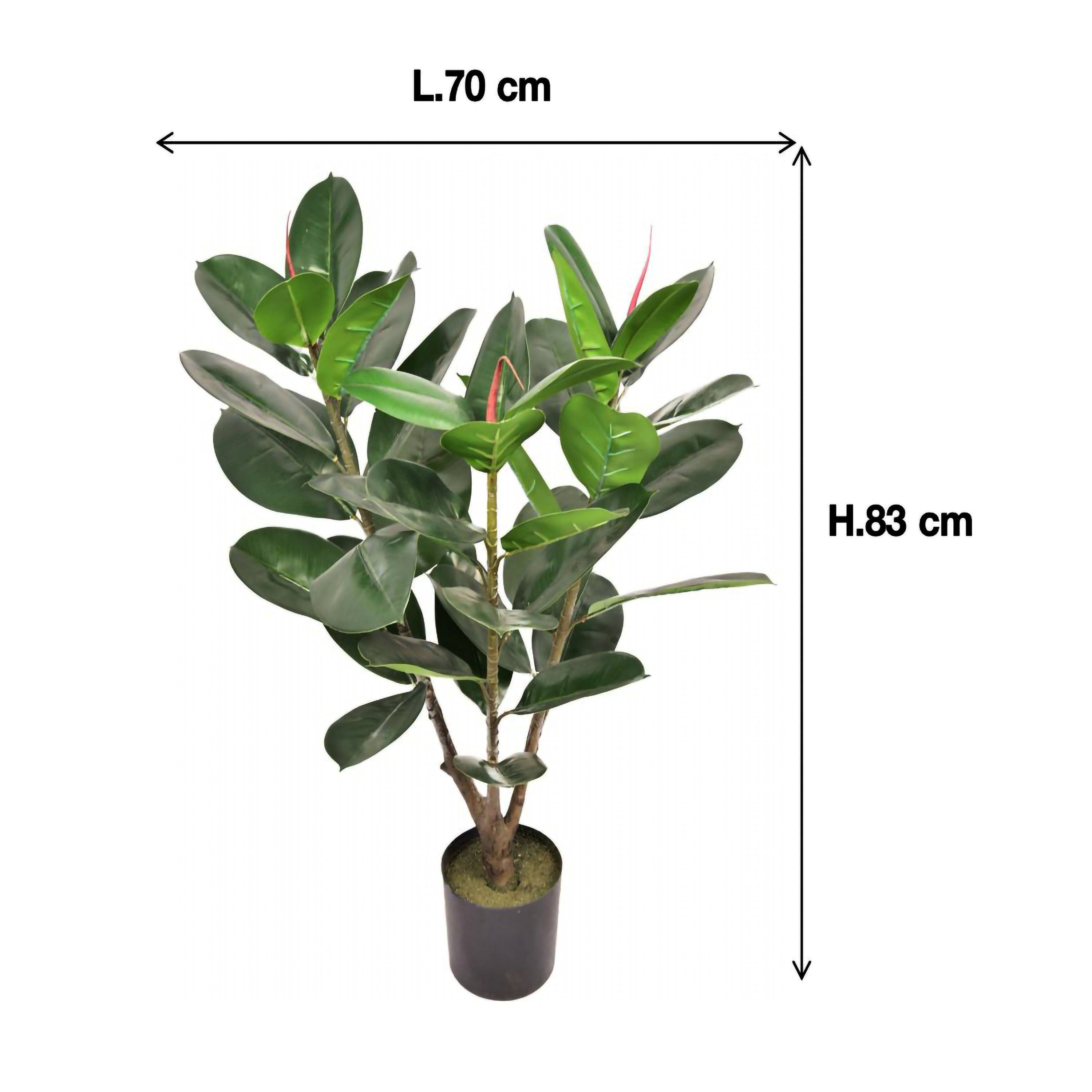 Ecloz - Ficus lyrata artificiel en pot - H. 90 cm - ECLOZ - Image 3