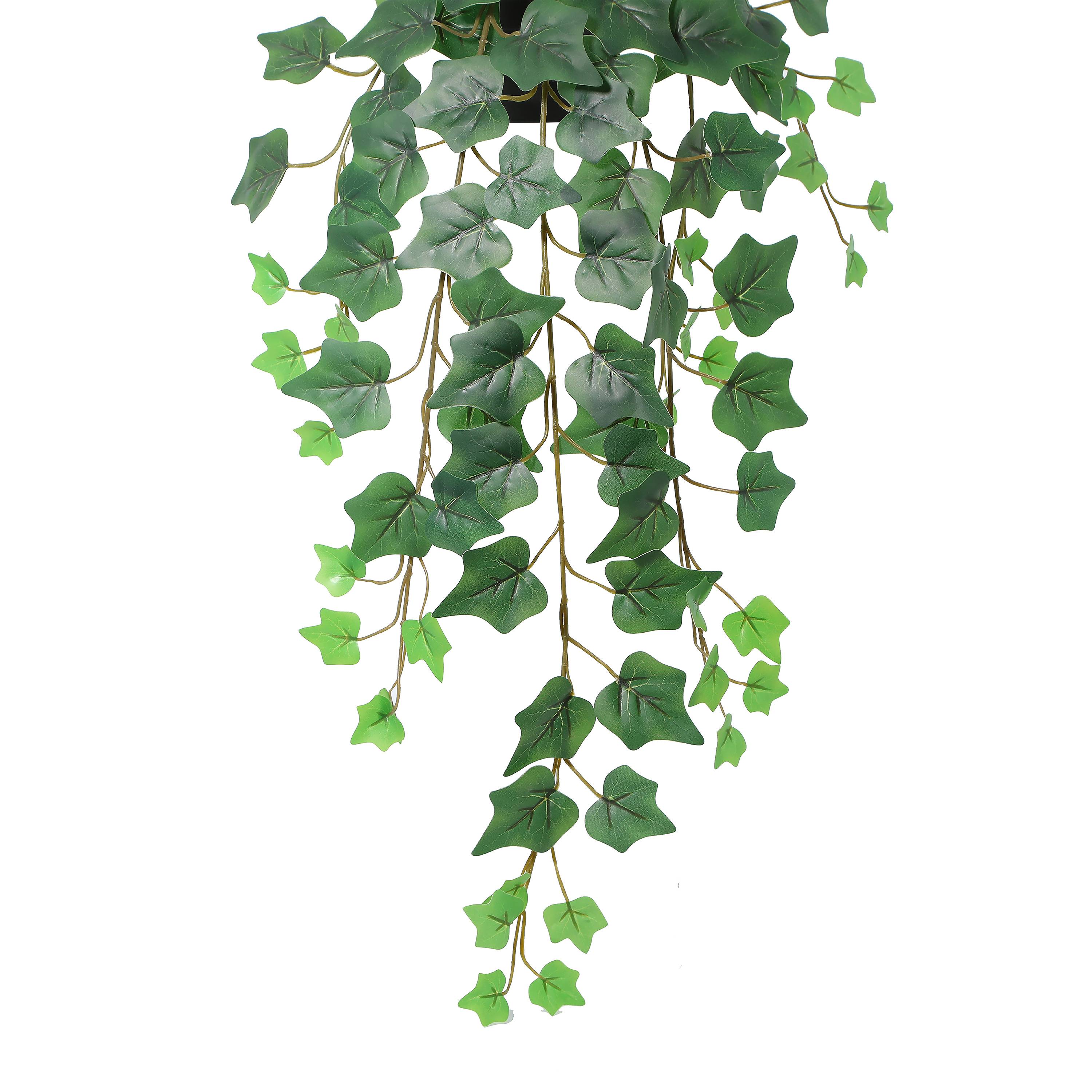 Ecloz - Hiedra artificial colgante en maceta - L. 70 cm - ECLOZ - Imagen 3