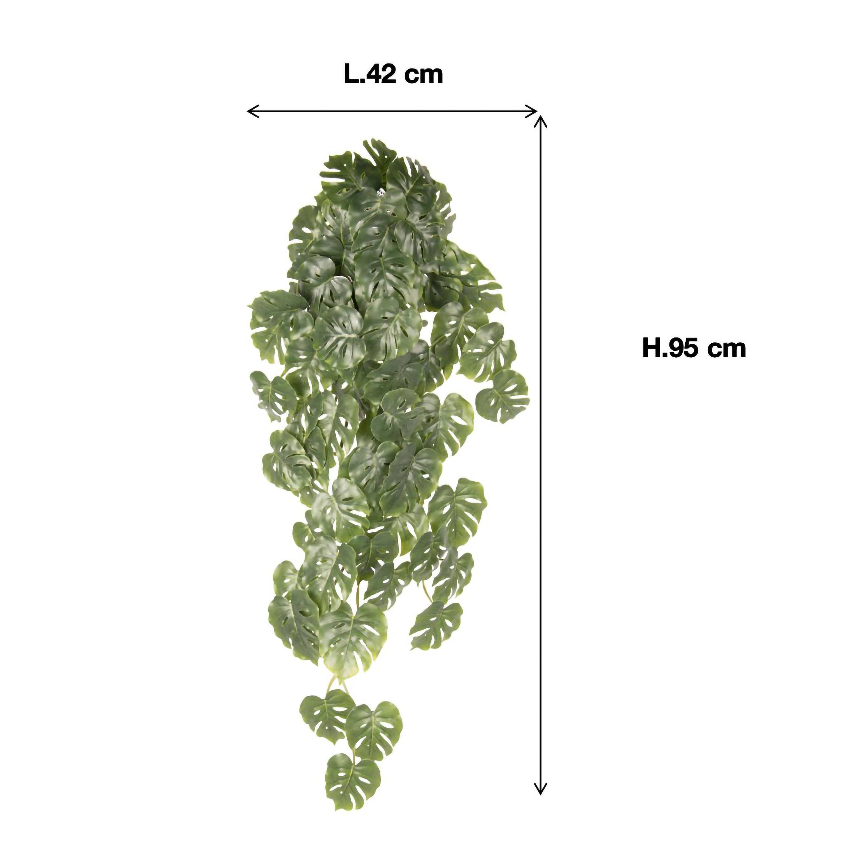 Ecloz - Caída de monstera artificial colgante - L. 95 cm - ECLOZ - Imagen 3