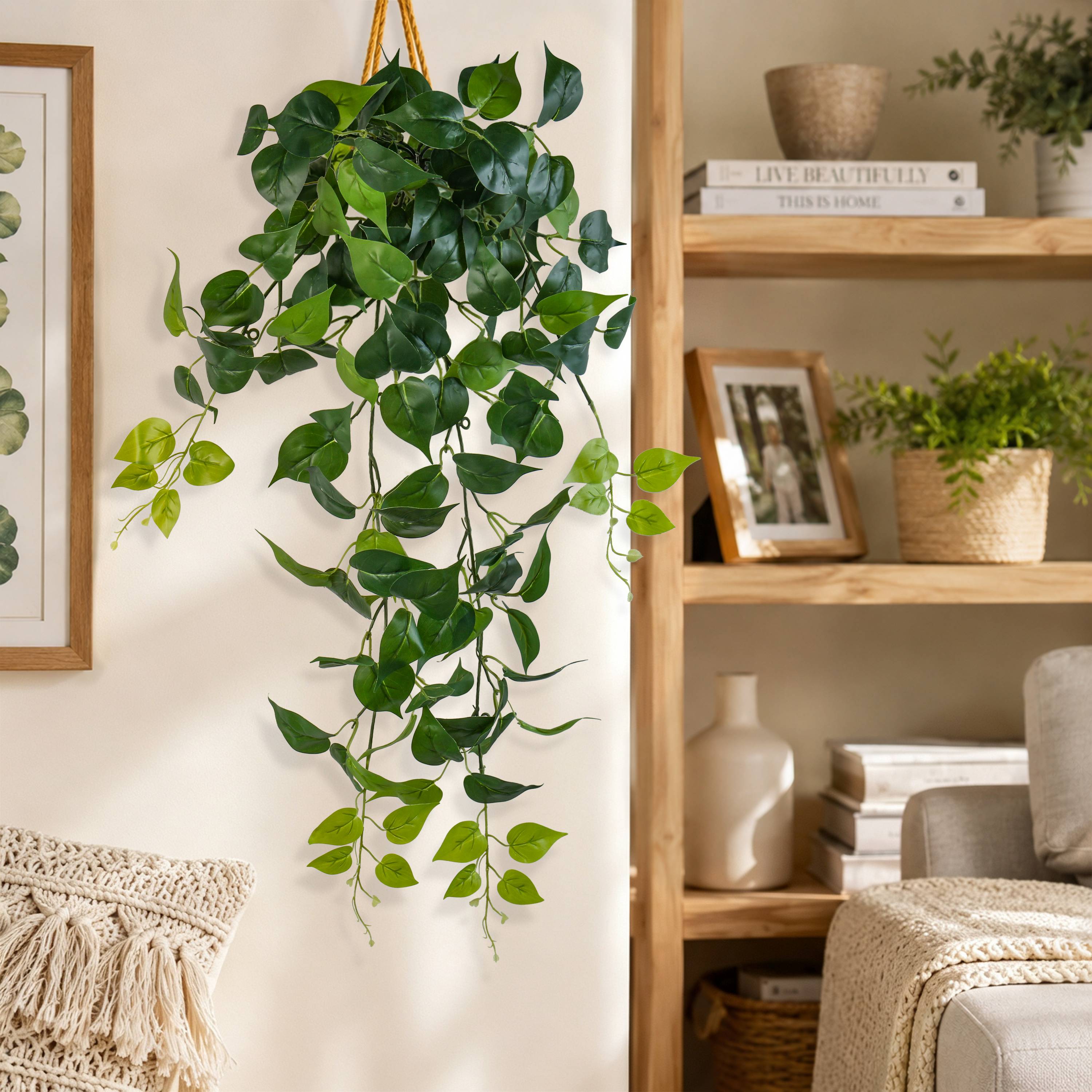 Ecloz - Chute de pothos artificielle retombante - L. 80 cm - ECLOZ - Image 5
