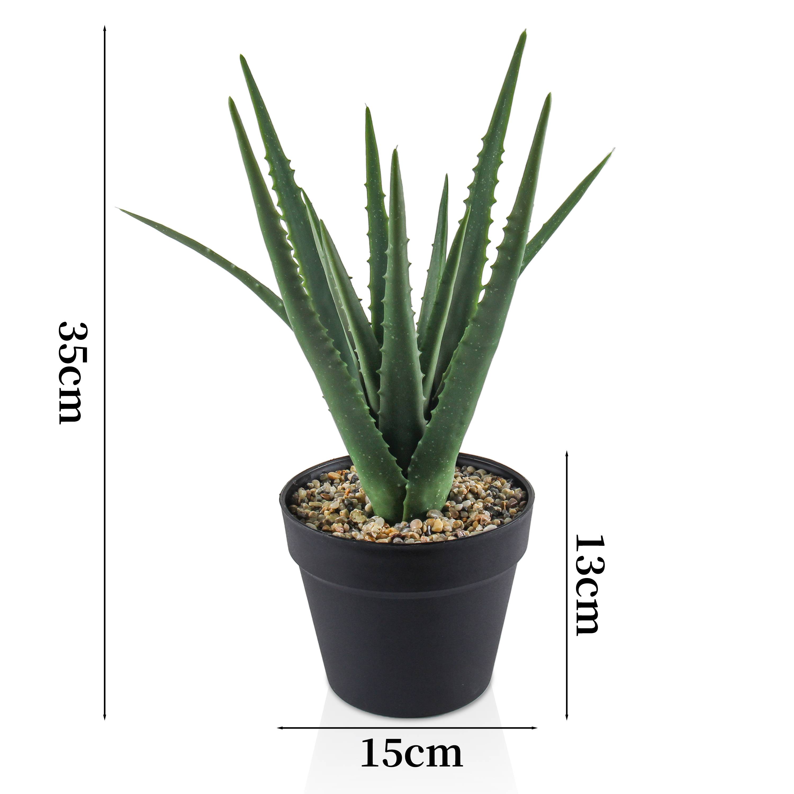 Ecloz - Aloe vera artificial en maceta - H. 51 cm - ECLOZ - Imagen 2