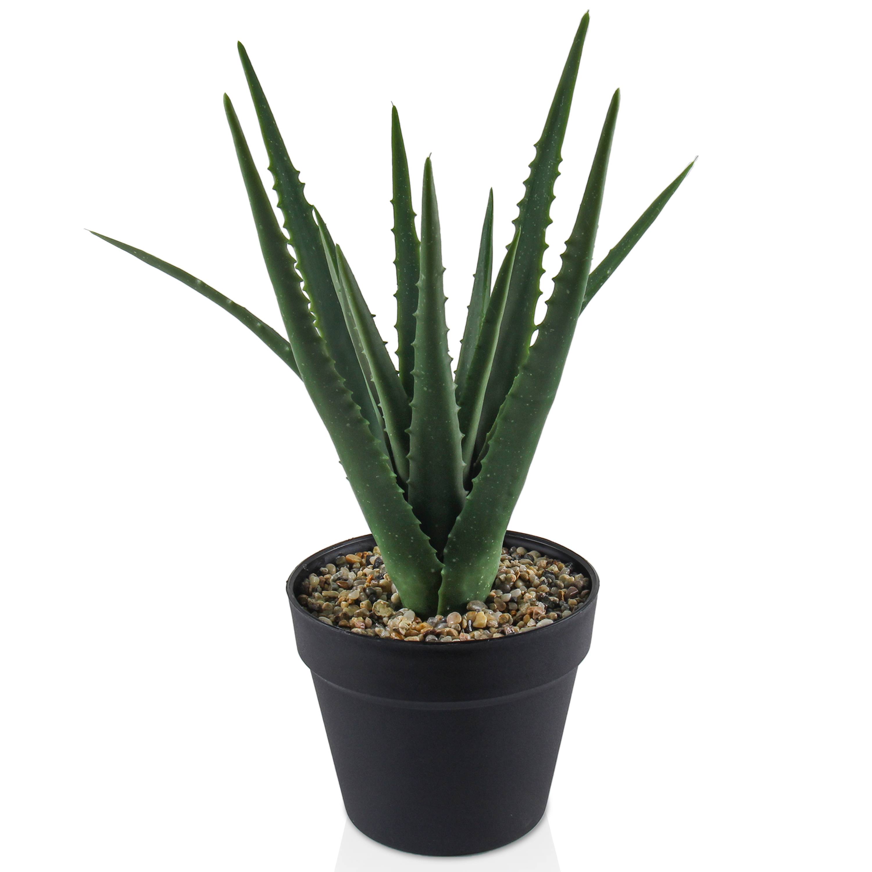 Ecloz - Aloe vera artificial en maceta - H. 51 cm - ECLOZ