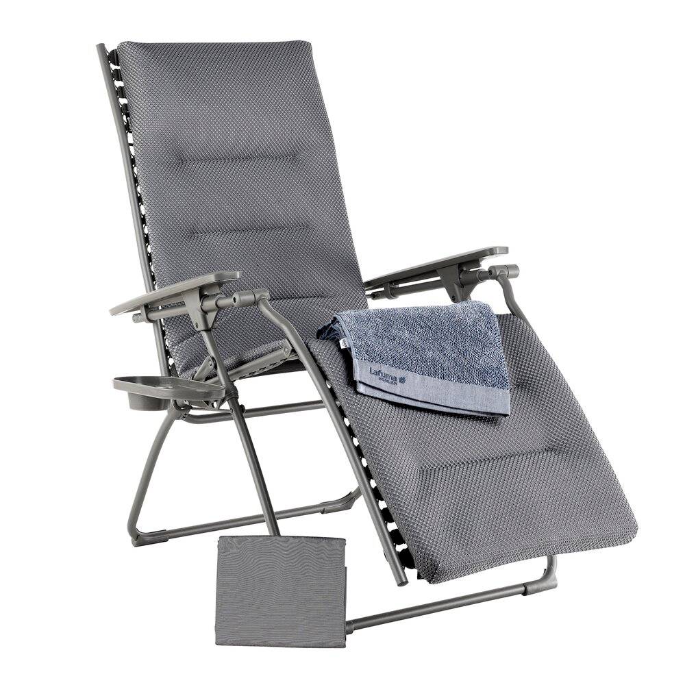 Fauteuil détente relax all in one silver titane Lafuma Mobilier - Image 5