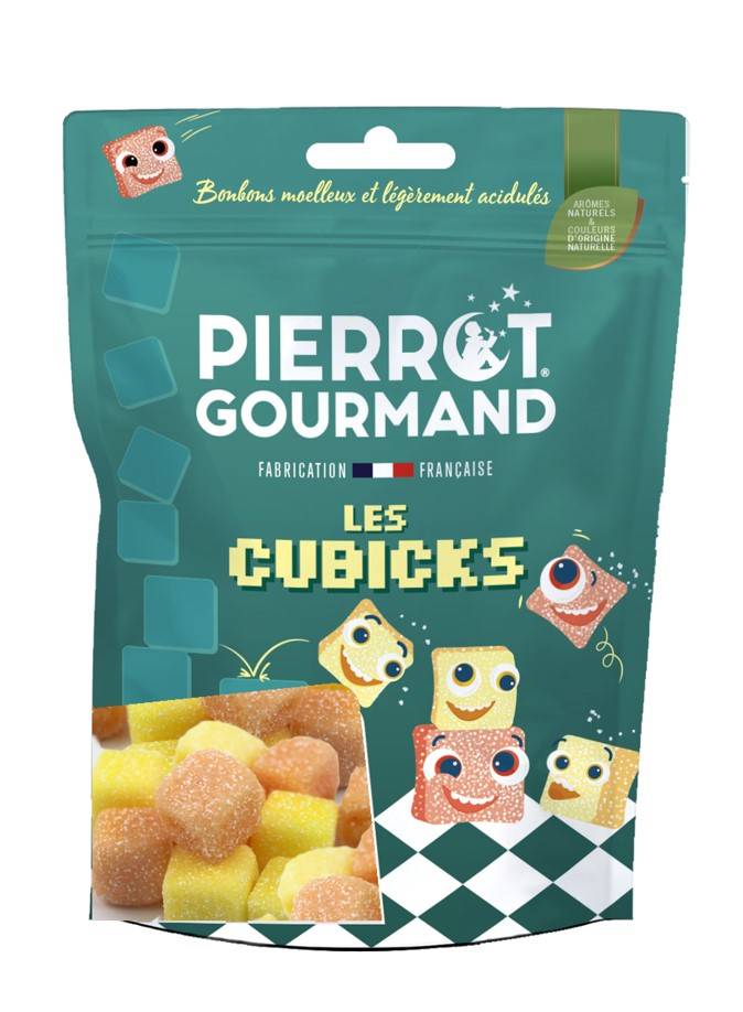 Pierrot Gourmand - Caramelos Cubicks 100 g - Pierrot Gourmand