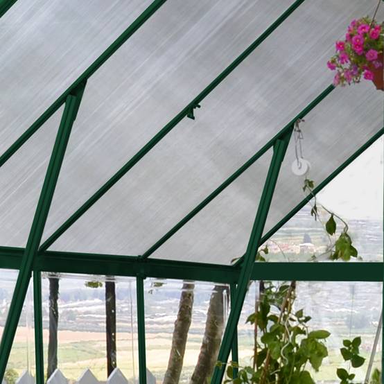 Canopia by Palram - Serre de jardin polycarbonate aluminium vert 11,9 m² Balance avec embase - Canopia by Palram - Image 2