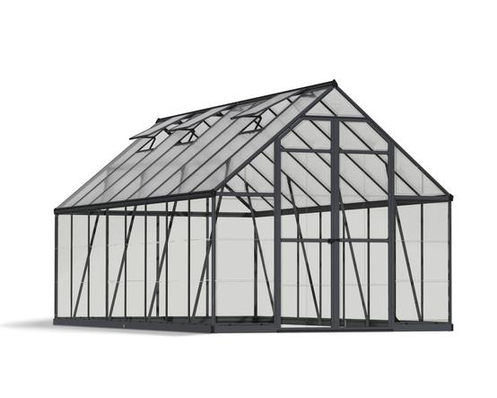 Canopia by Palram - Serre de jardin polycarbonate aluminium anthracite 11,9 m² Balance avec embase - Canopia by Palram - Image 3