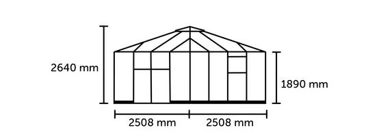 Halls - Serre de jardin verre trempé aluminium noir 6,3 m² Qube Square 8 - Halls - Image 9