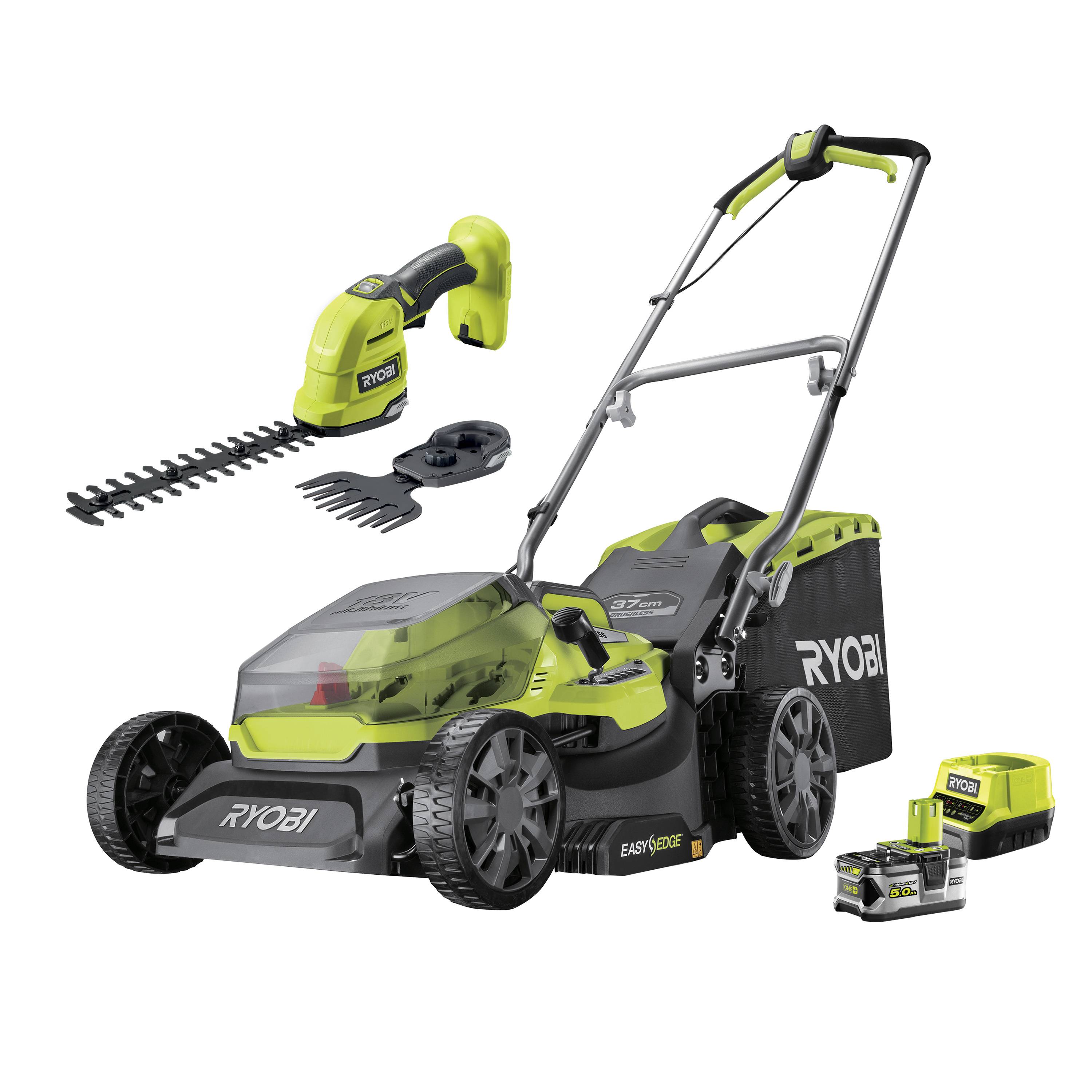 Ryobi - Pack tondeuse RY18LMX37A-150 + Cisaille / sculpteur RY18GSA Offert - Ryobi - Imagen 1
