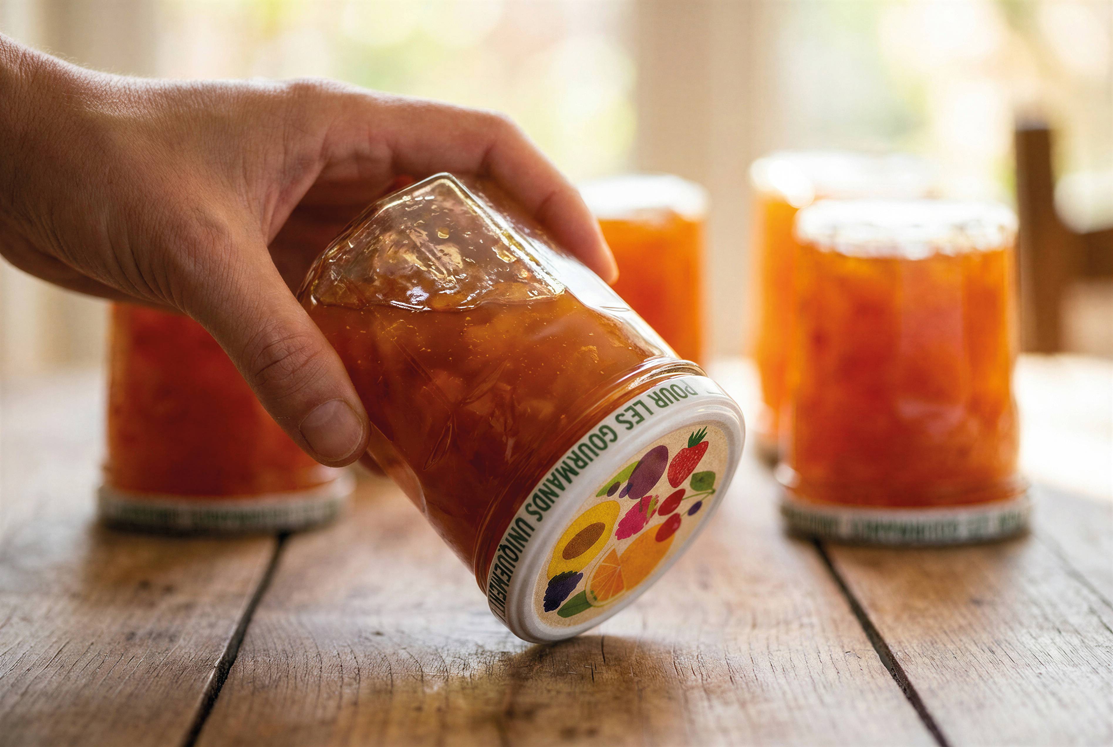 Invivo Nous On Sème - Pots à confiture 385 ml Ø 82 mm x10 + 2 offerts - INVIVO Nous on sème - Imagen 4