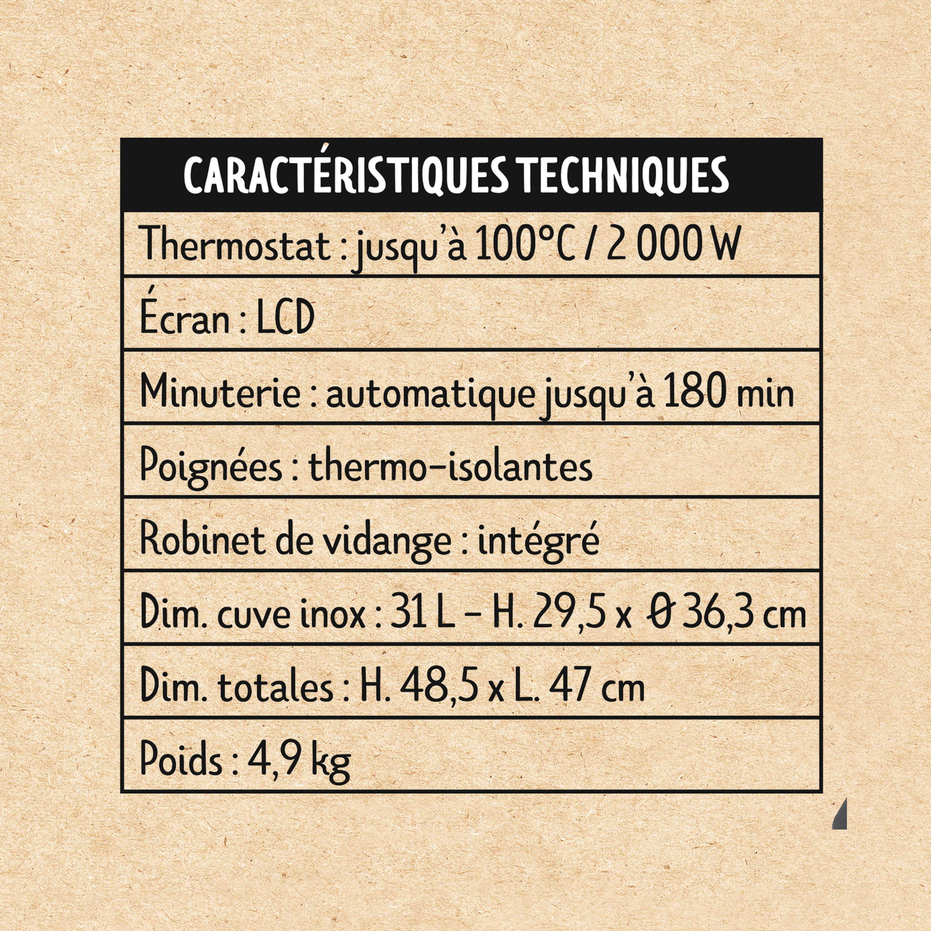Invivo Nous On Sème - Bouilleur électrique automatique 31 L - Invivo Nous on sème - Imagen 3