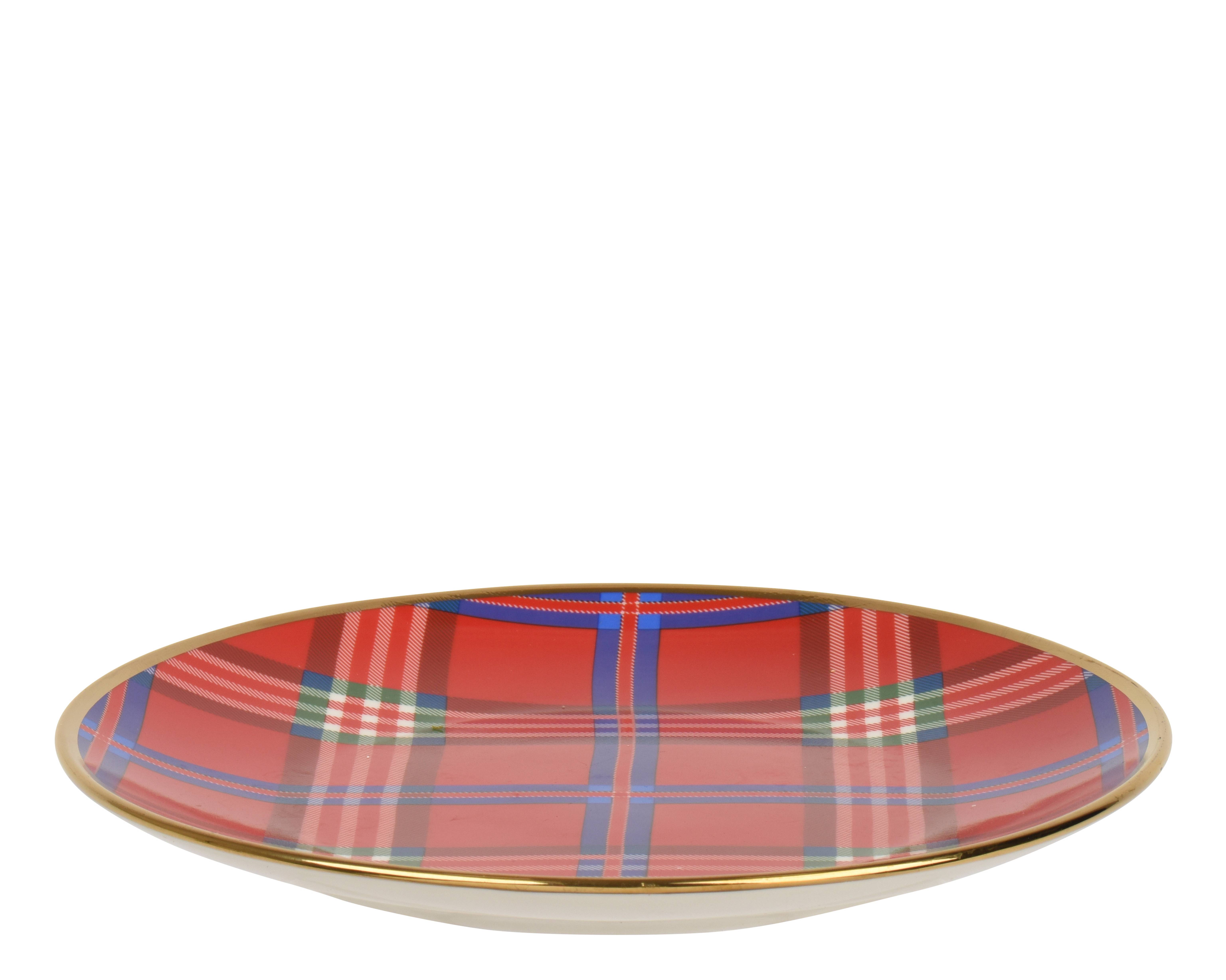 Decoris - Plato llano porcelana rojo/color(es) dia27.00-H2.70cm