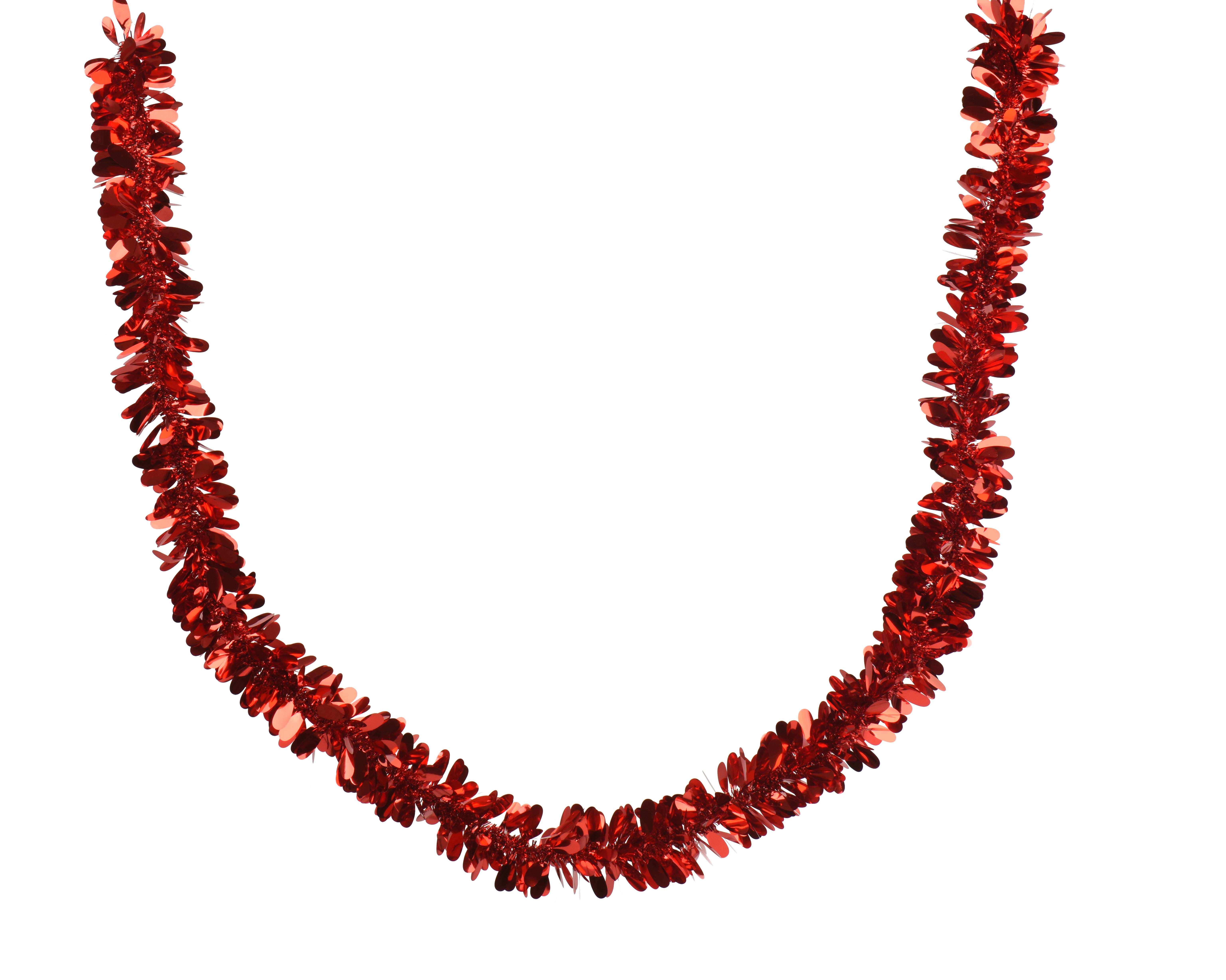 Decoris - Guirlande scintillante pet rouge noel dia9.00-H200.00cm