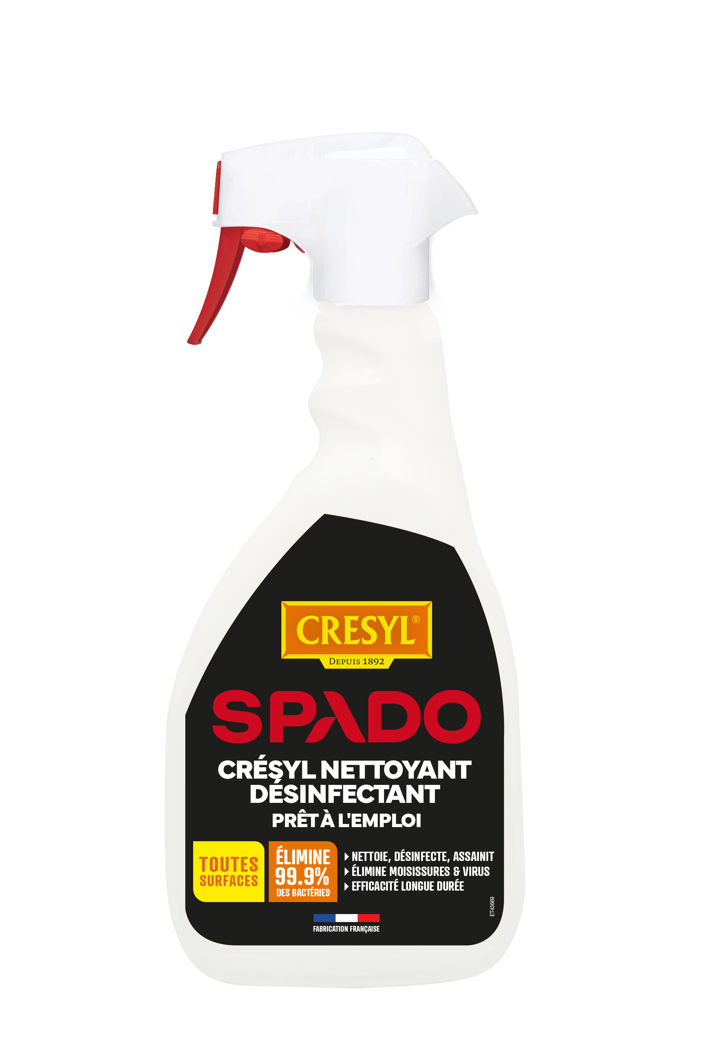 Spado - Désinfectant Prêt à l'emploi Crésyl 500 ml - SPADO