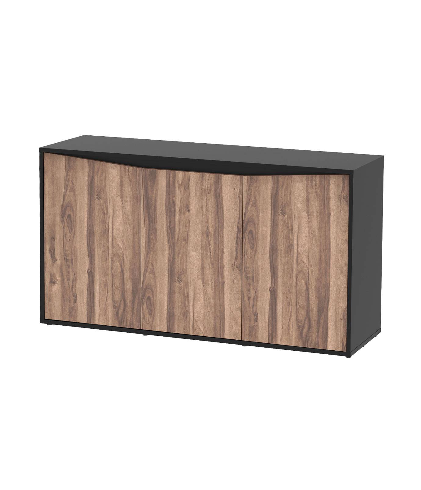 Aquatlantis - Meuble Aquarium pour poissons Splendid Noir / Bois - 3 portes - Aquatlantis