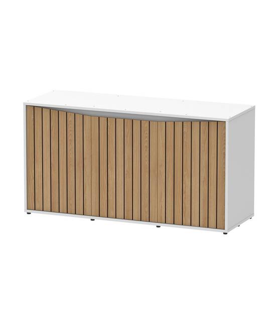 Aquatlantis - Meuble Splendid Blanc Chêne Strié 3 portes MDF - Aquatlantis