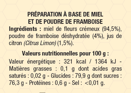 Finabeil - Mielifruit Frambuesa 240 g - Finabeil - Imagen 2