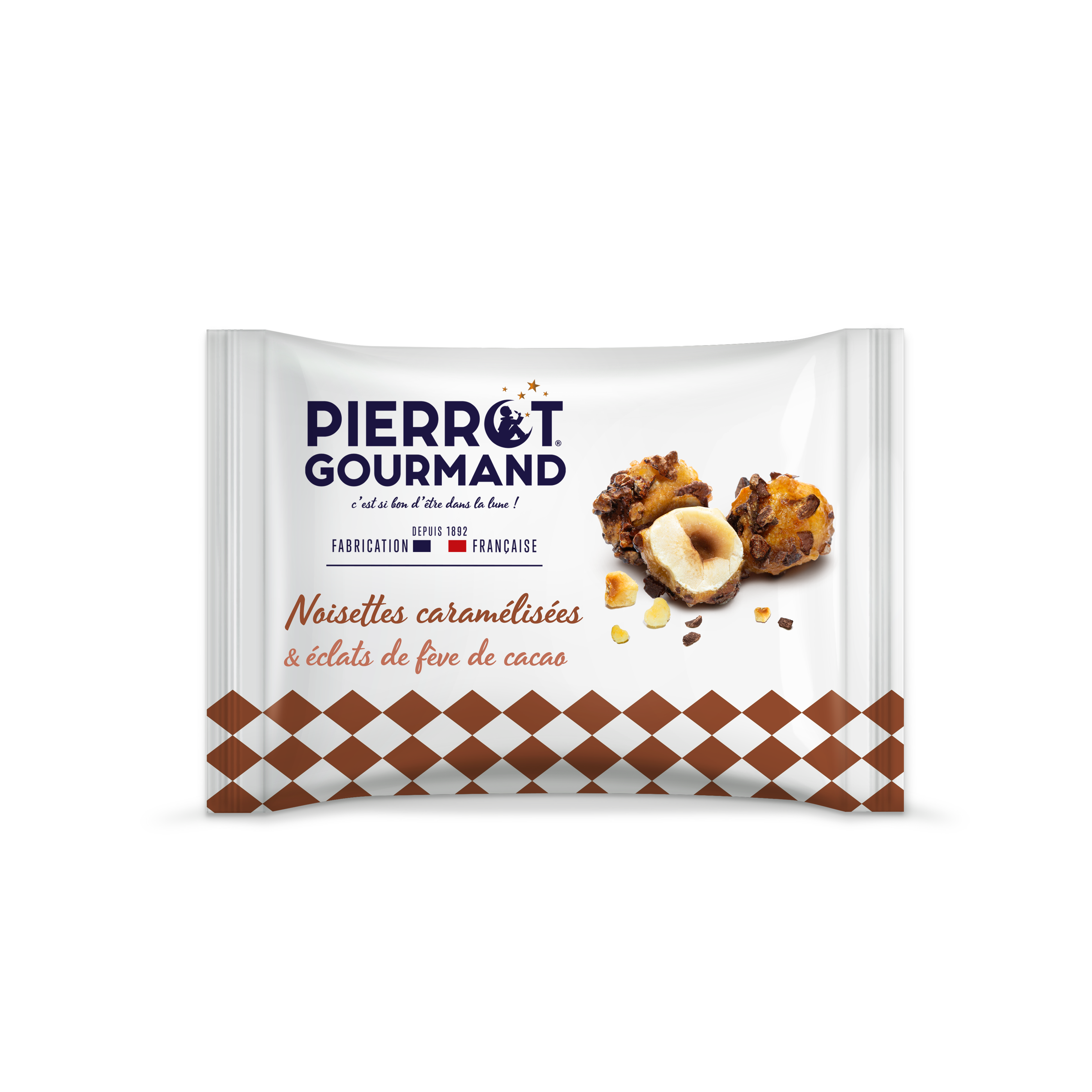 Pierrot Gourmand - Avellanas caramelizadas y trozos de haba de cacao 45g - Pierrot Gourmand - Imagen 1