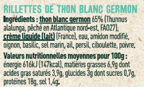 Les Sens du Terroir - Rillettes de thon  140 g - Les Sens du Terroir - Image 2